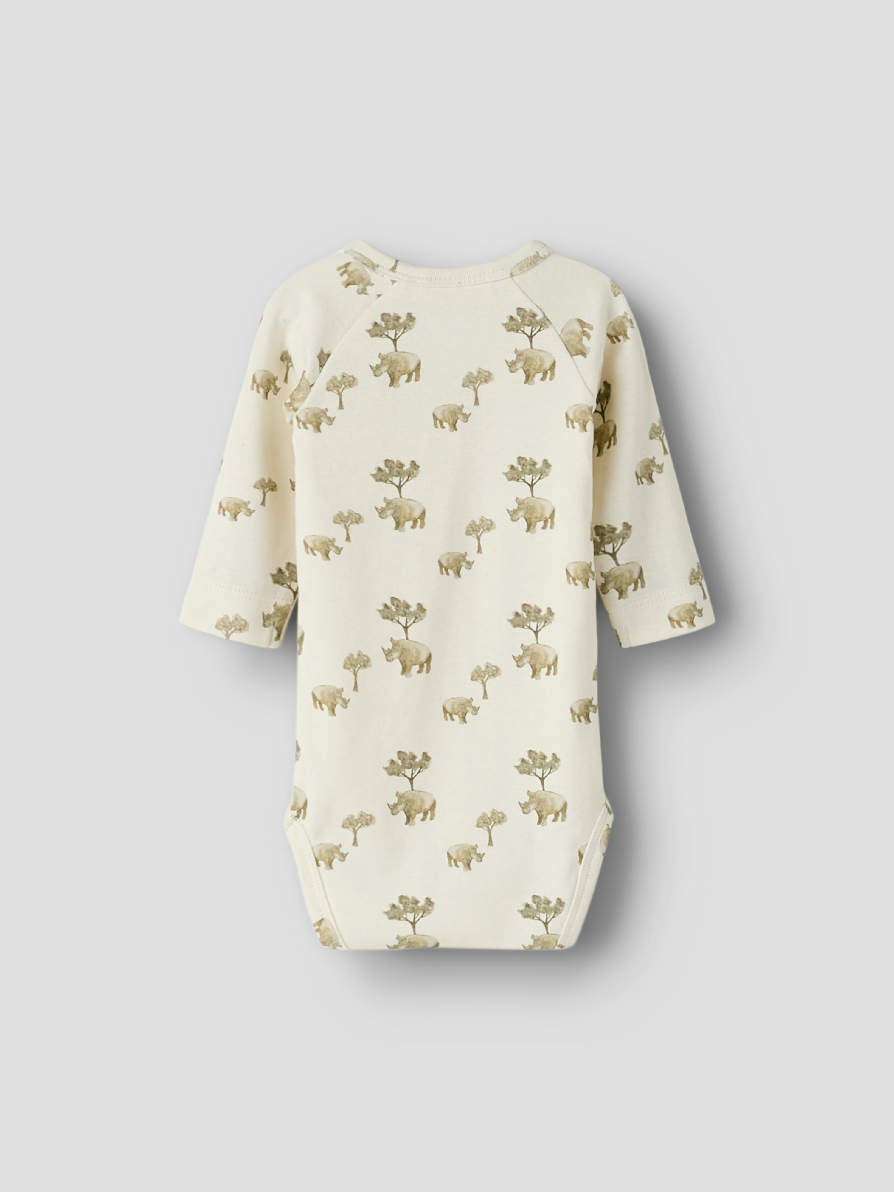 Lil Atelier Layo LS Slim Body - Coconut Milk/Rhino