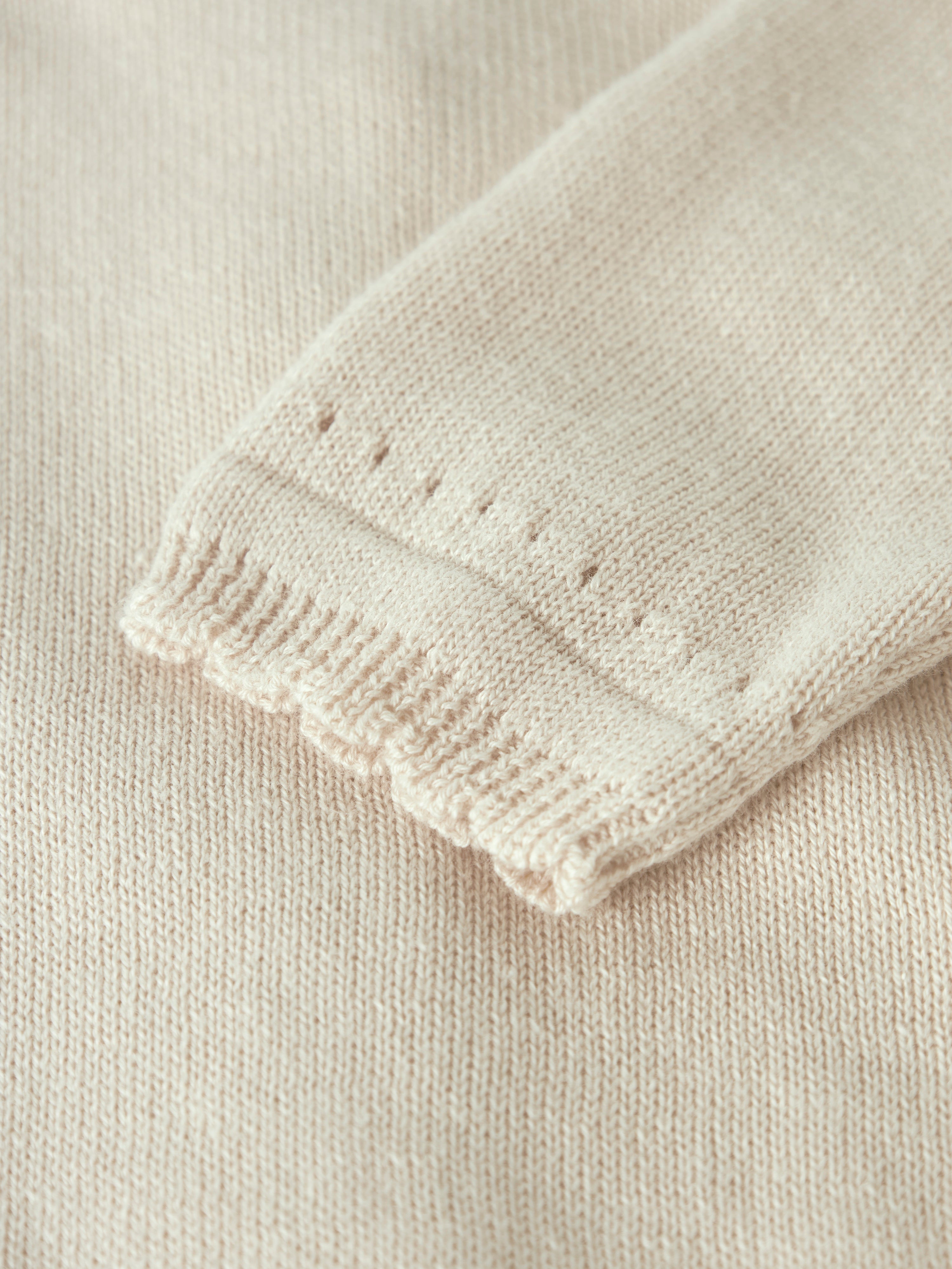Lil Atelier Hao LS Knit Cardigan - Coconut Milk