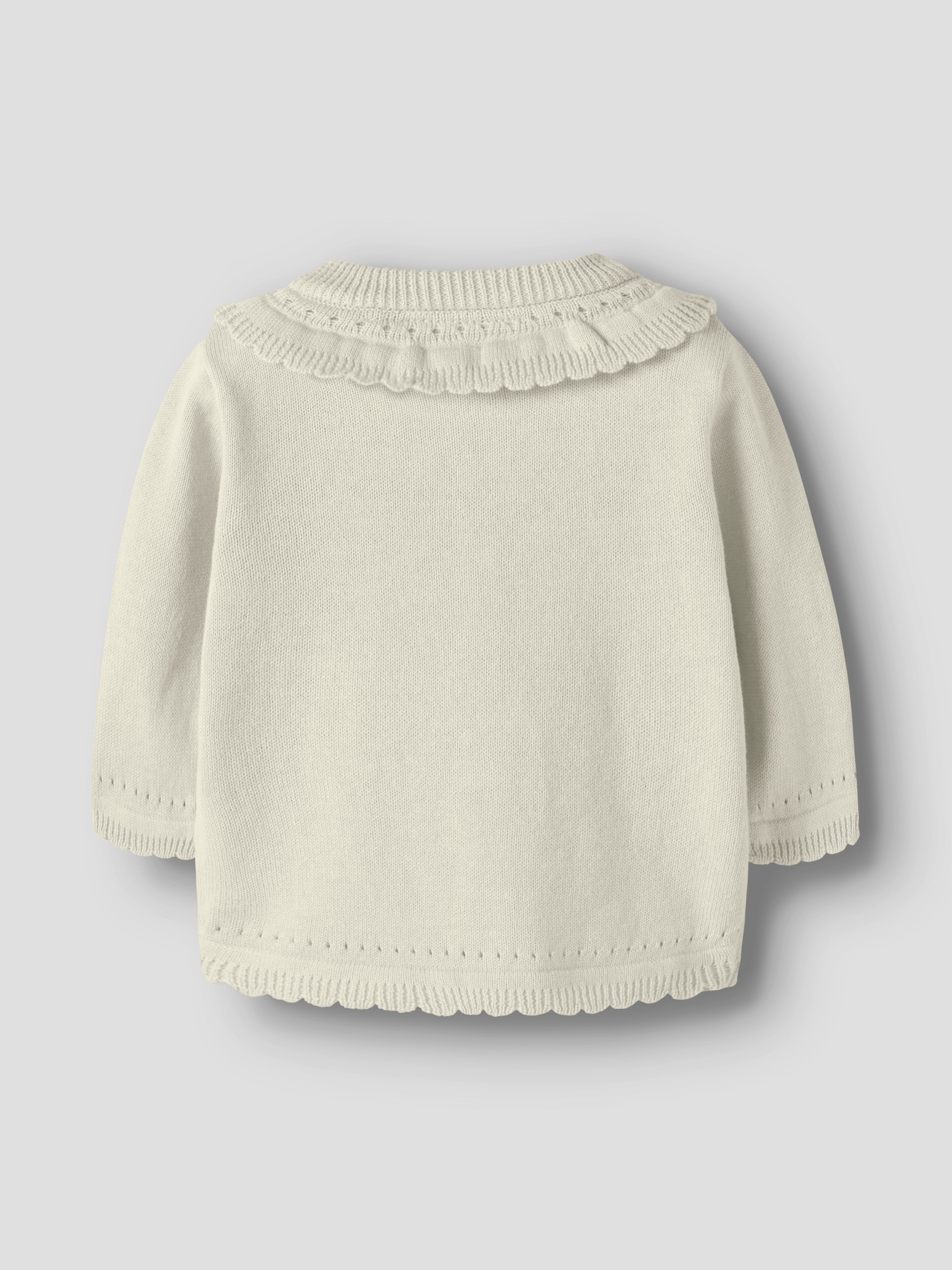 Lil Atelier Hao LS Knit Cardigan - Coconut Milk