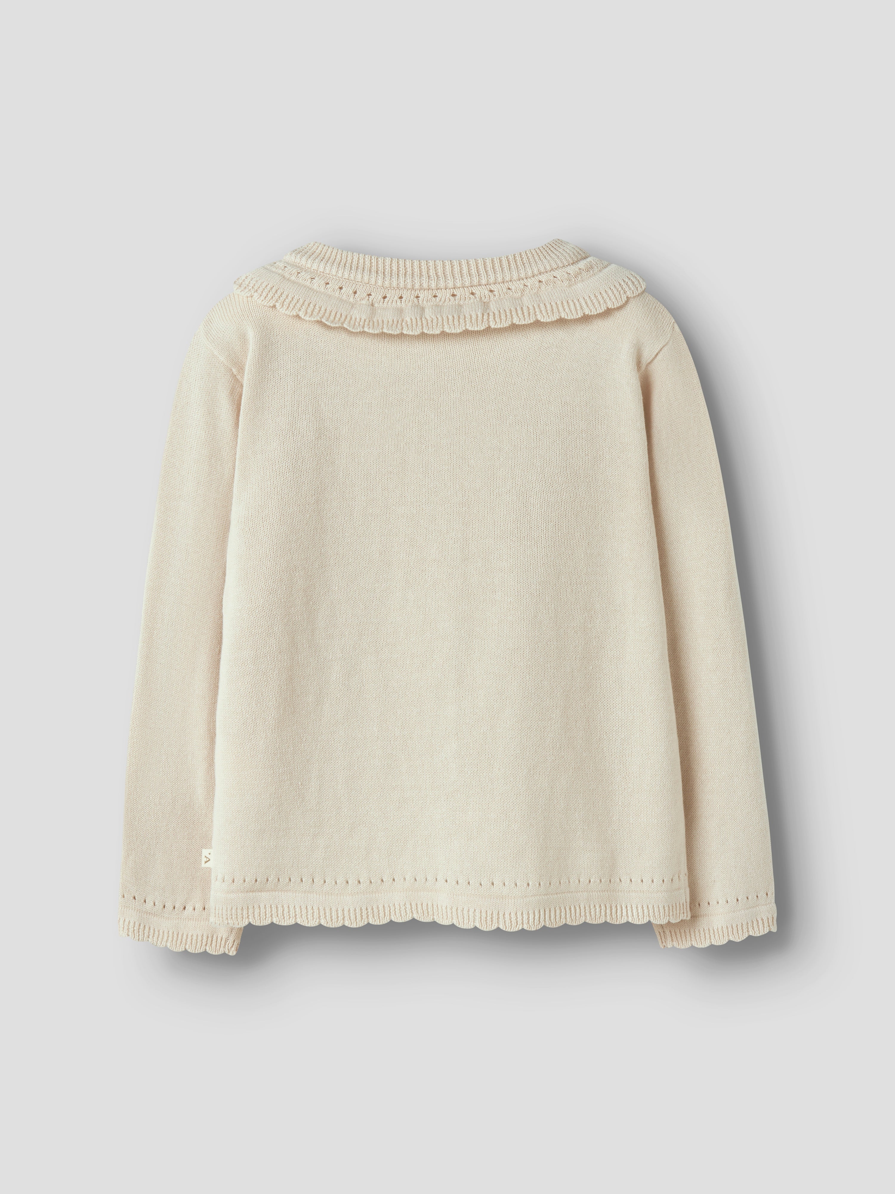 Lil Atelier Hao LS Knit Cardigan - Coconut Milk
