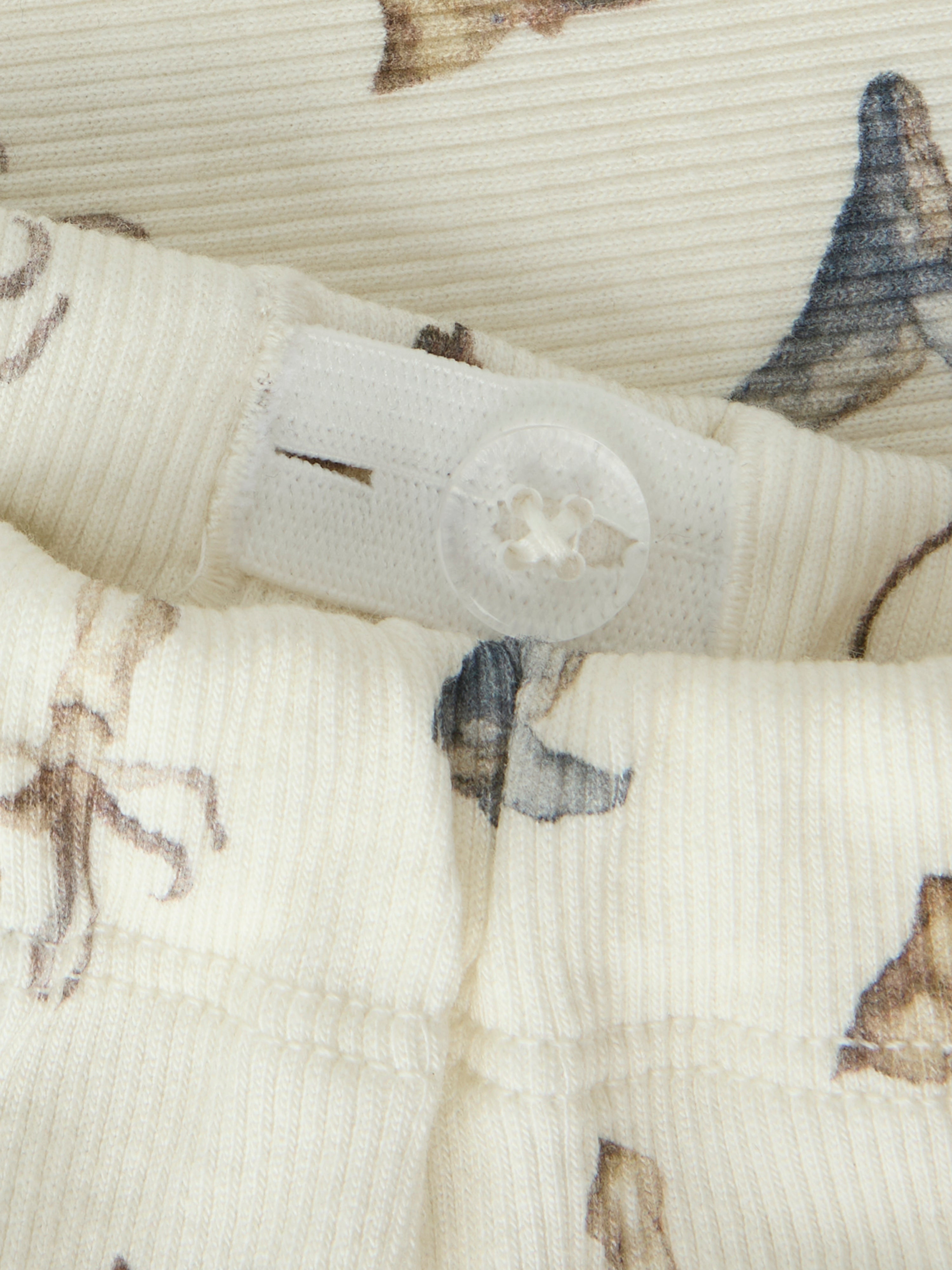 Lil Atelier Lavo Eki Loose Pants - Coconut Milk/Sea Animals