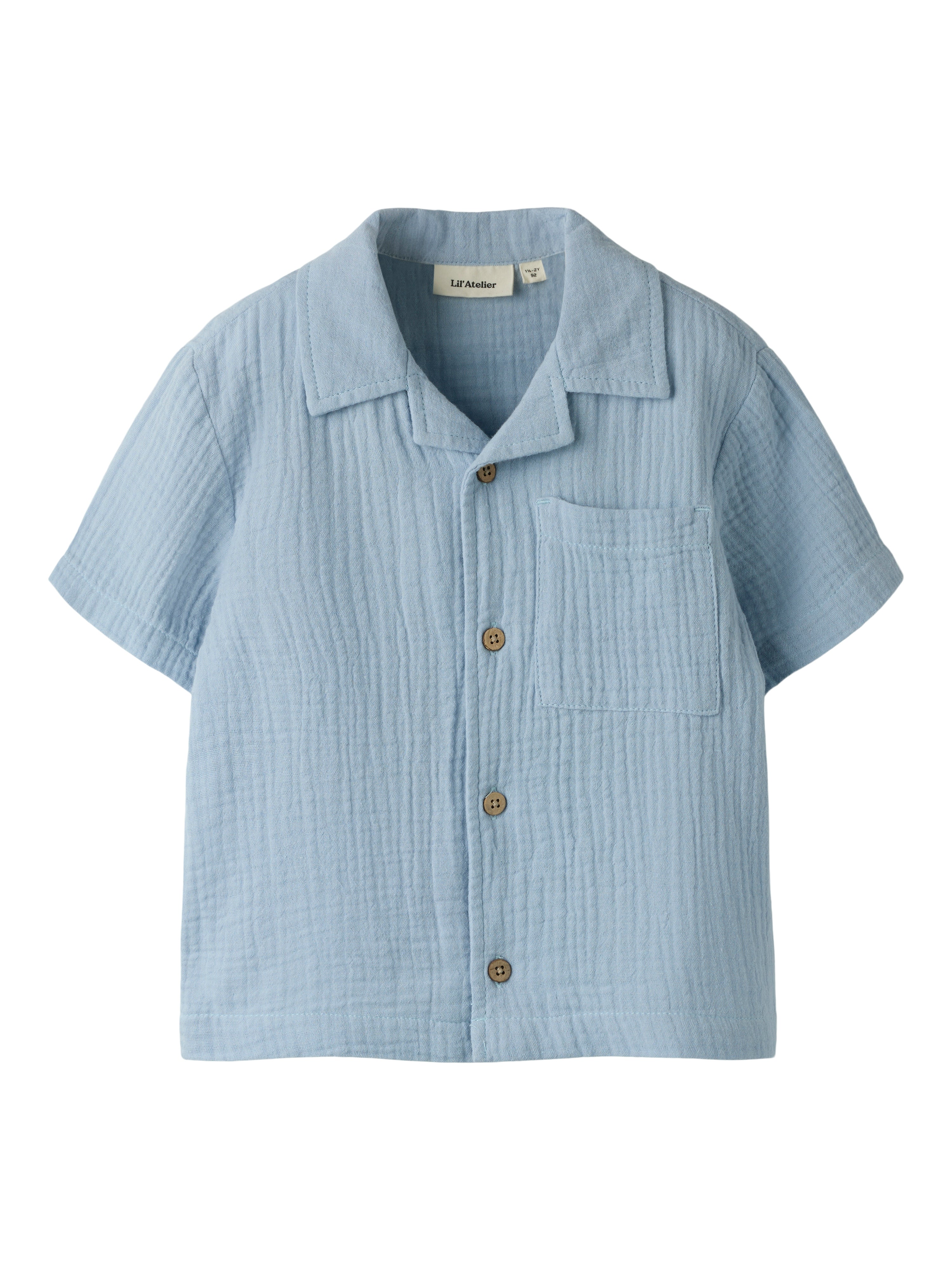 Lil Atelier Fulina SS Shirt - Zen Blue