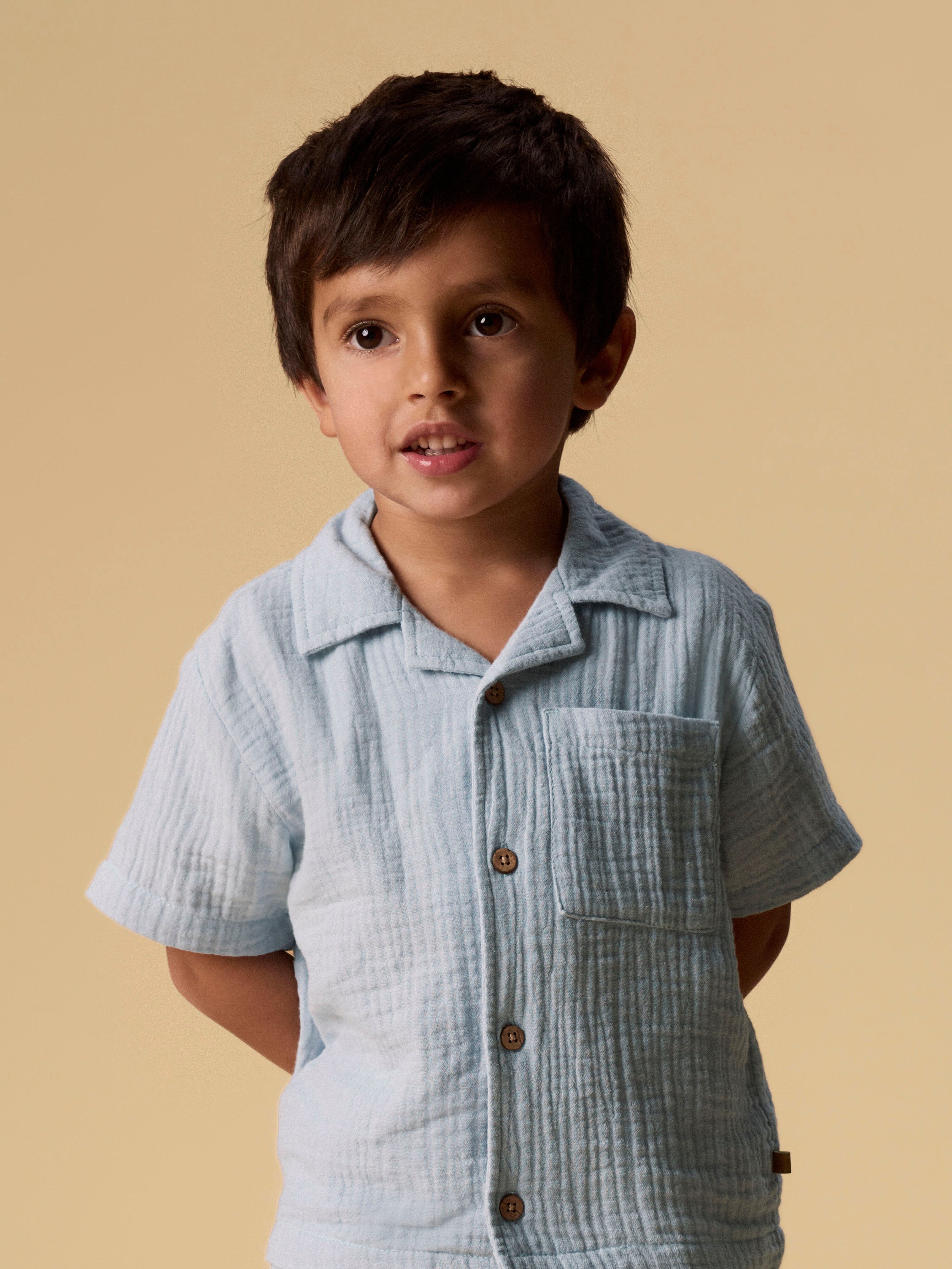 Lil Atelier Fulina SS Shirt - Zen Blue