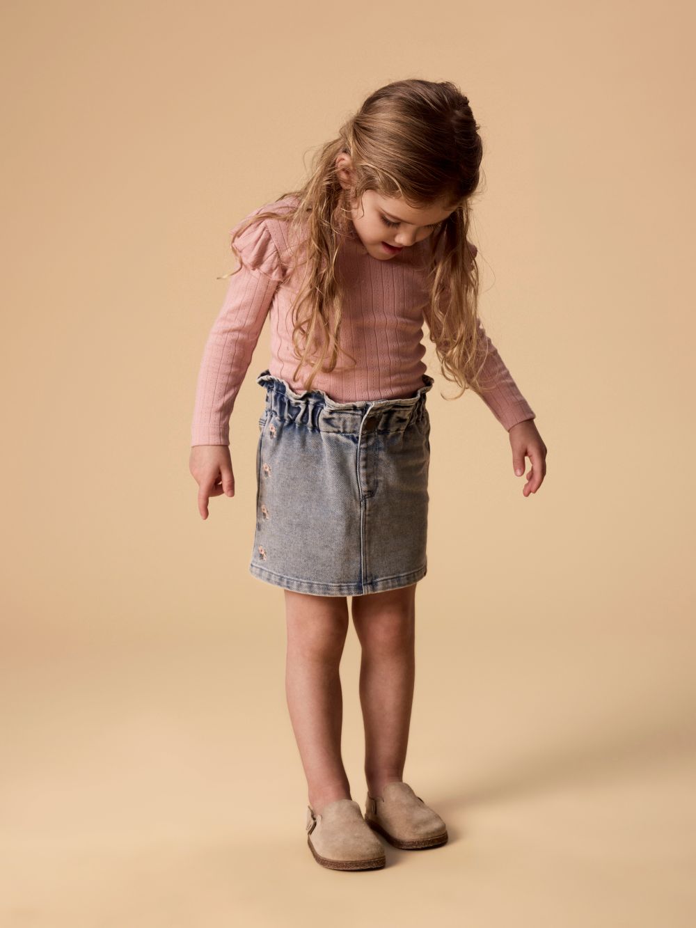 Lil Atelier Rachel Nan Slim Top - Misty Rose