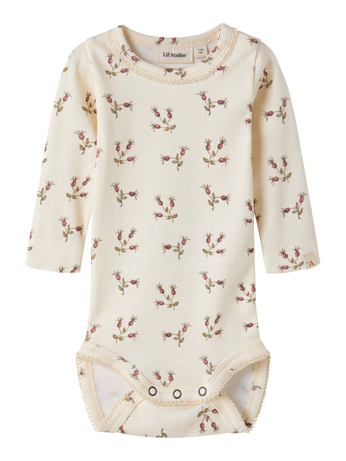 Lil Atelier Layo - Sig LS Slim Body - Turtledove / Rosehip