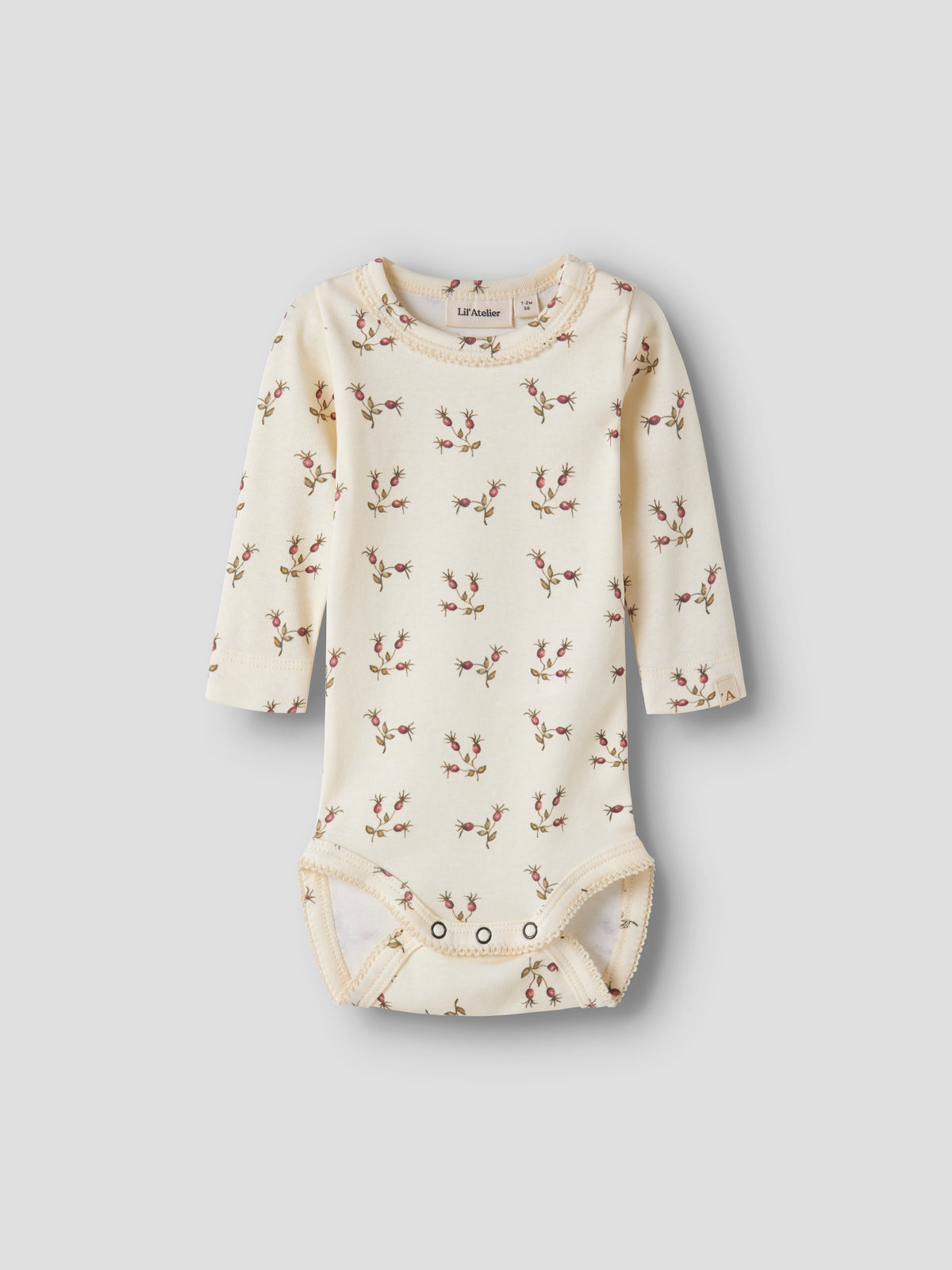 Lil Atelier Layo - Sig LS Slim Body - Turtledove / Rosehip