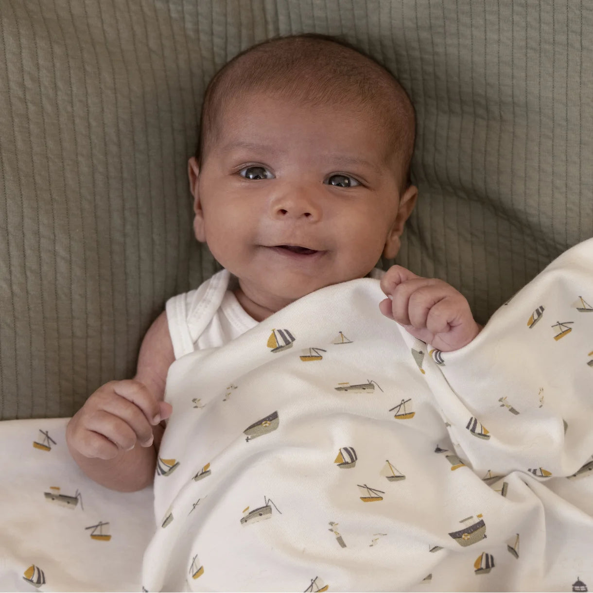 Little Dutch - Baby Sengesæt - Sailors Bay White