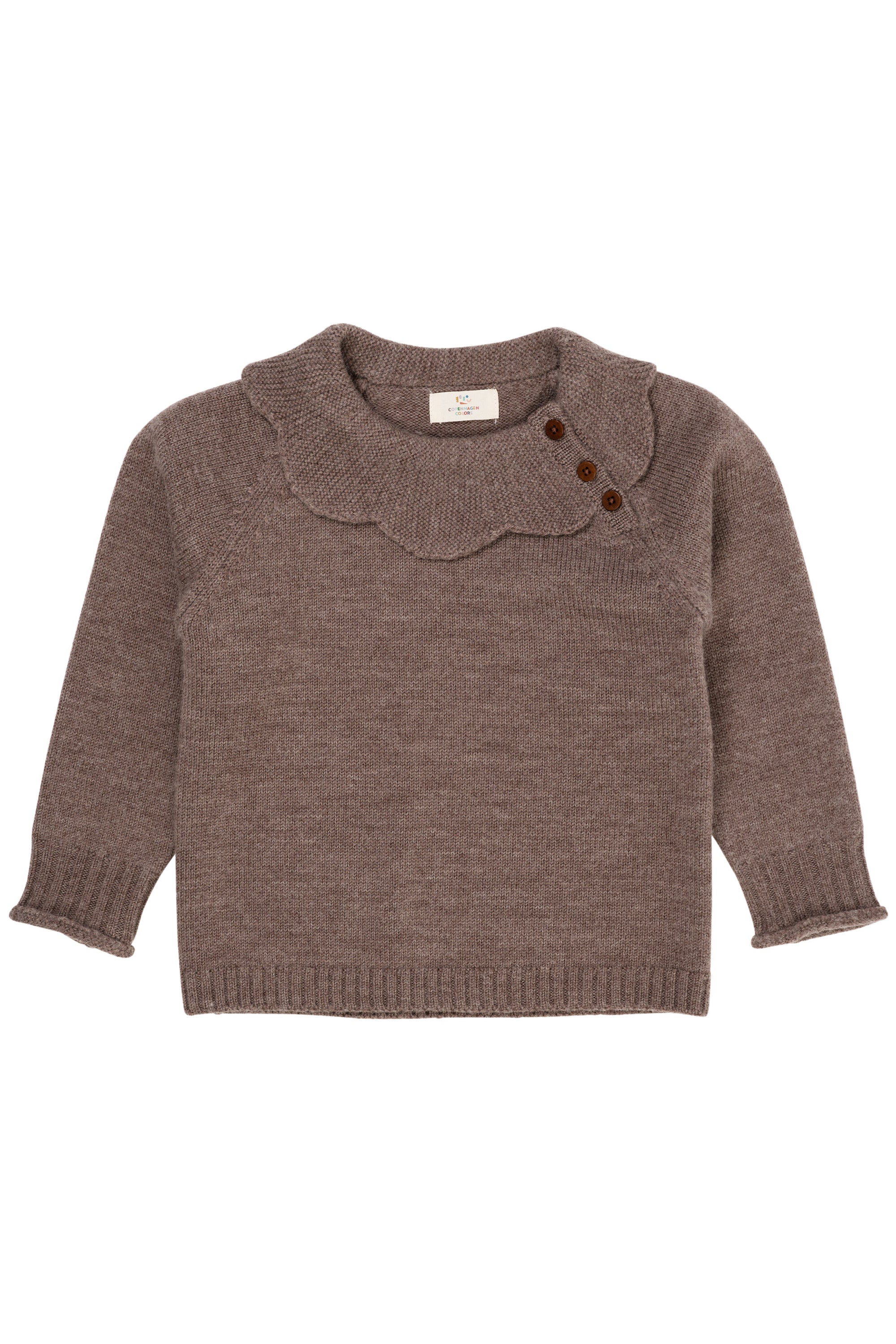 Copenhagen Colors Merino Margueritte Blouse - Natural Melange