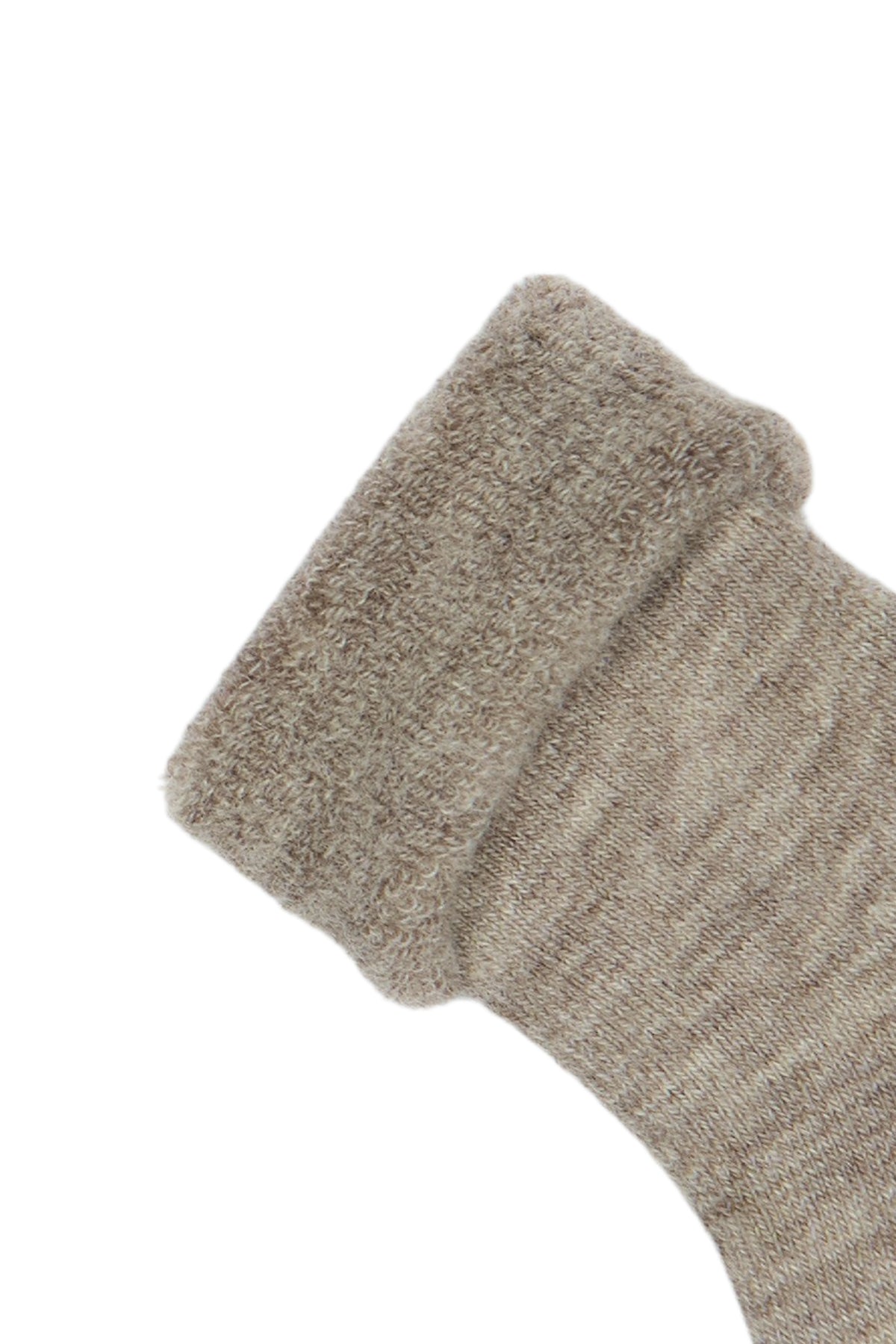 Minipop - Wool Baby Sock - Brown Melange