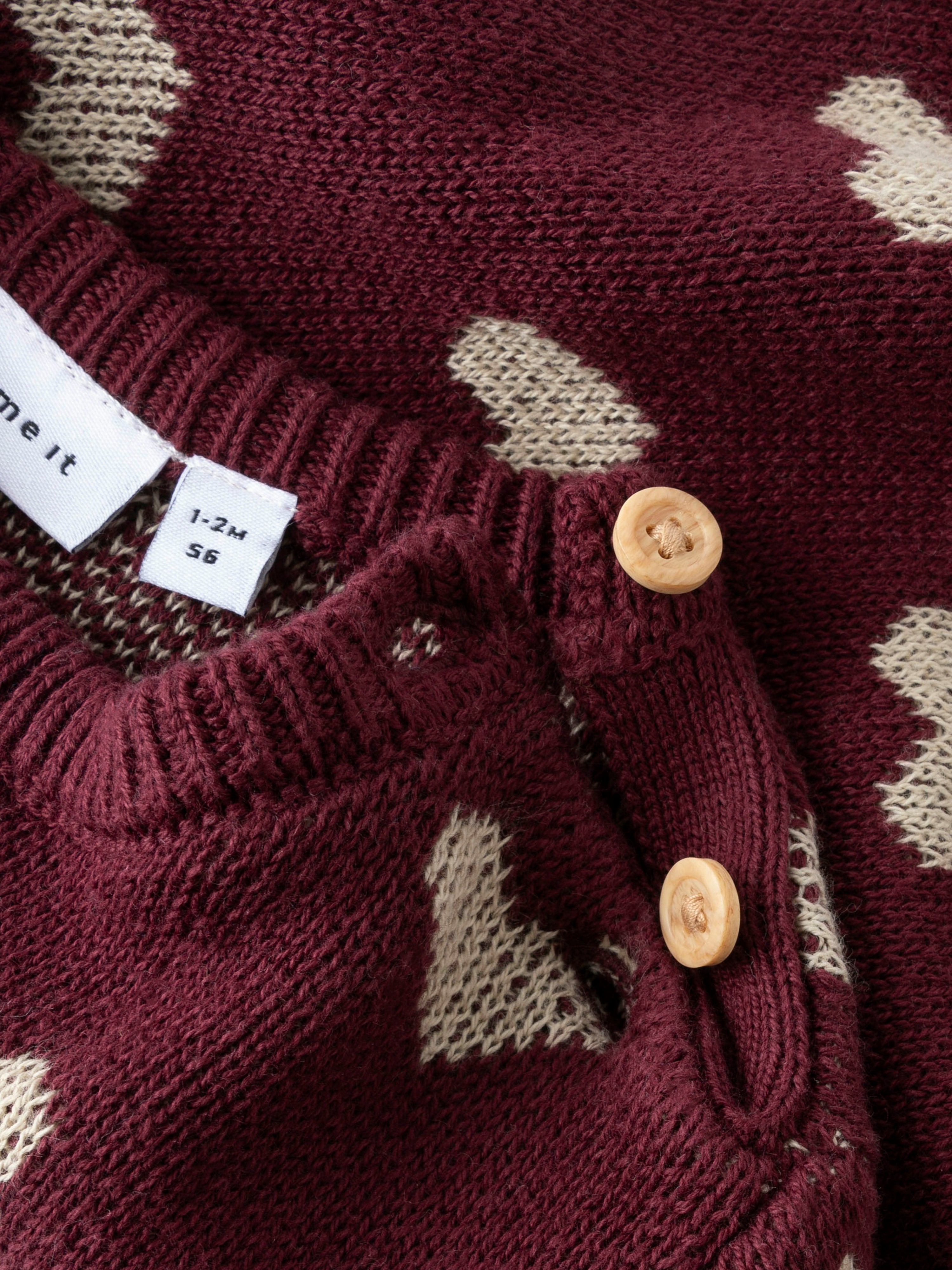 Name It Oana LS Knit - Burgundy