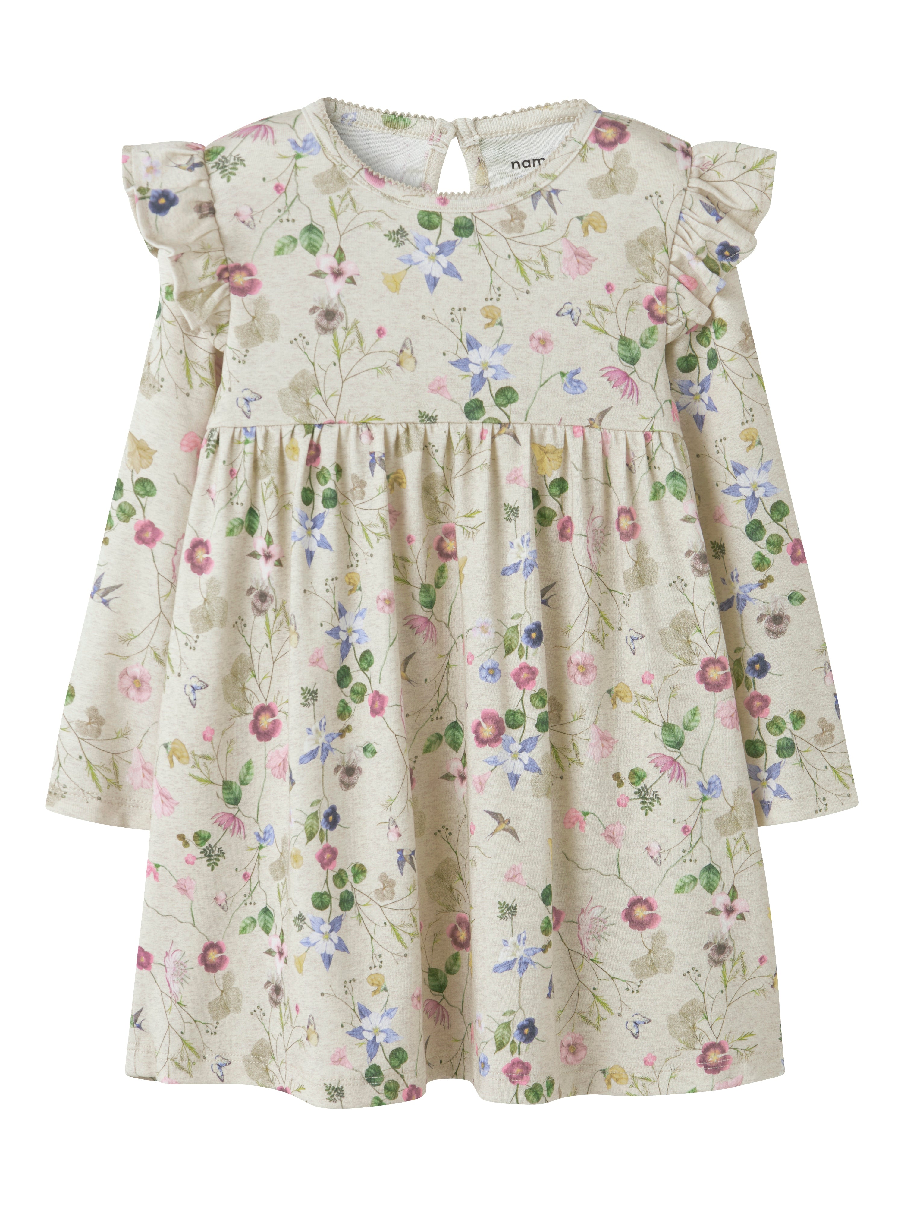 Name It Falca LS Dress - Peyote Melange