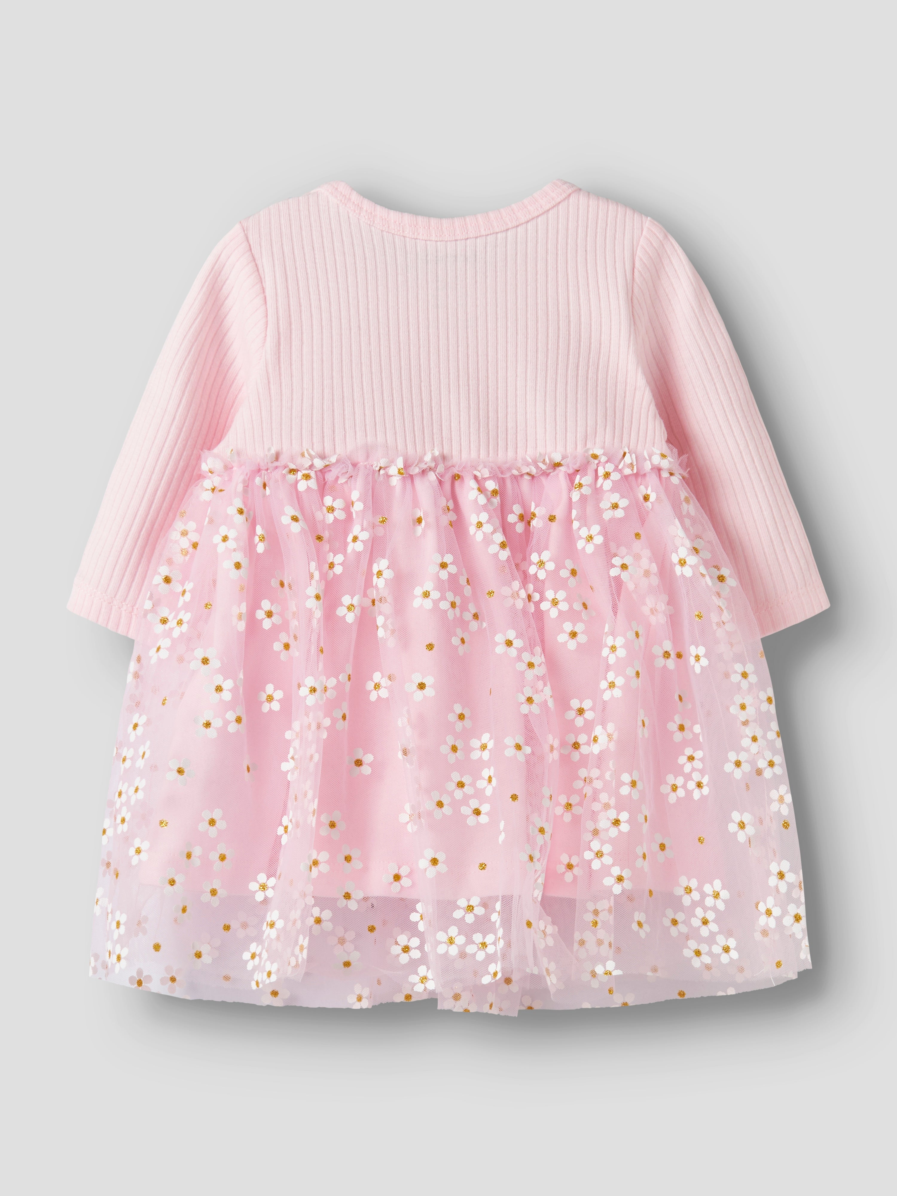 Name It Floral LS Dress - Cradle Pink