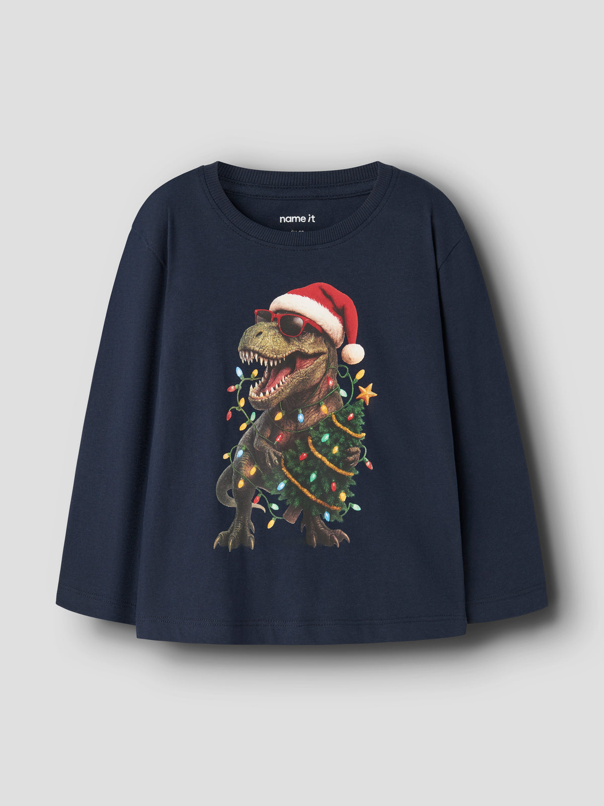 Name It Vosmas - LS Top - Navy Blazer / Dinosaur