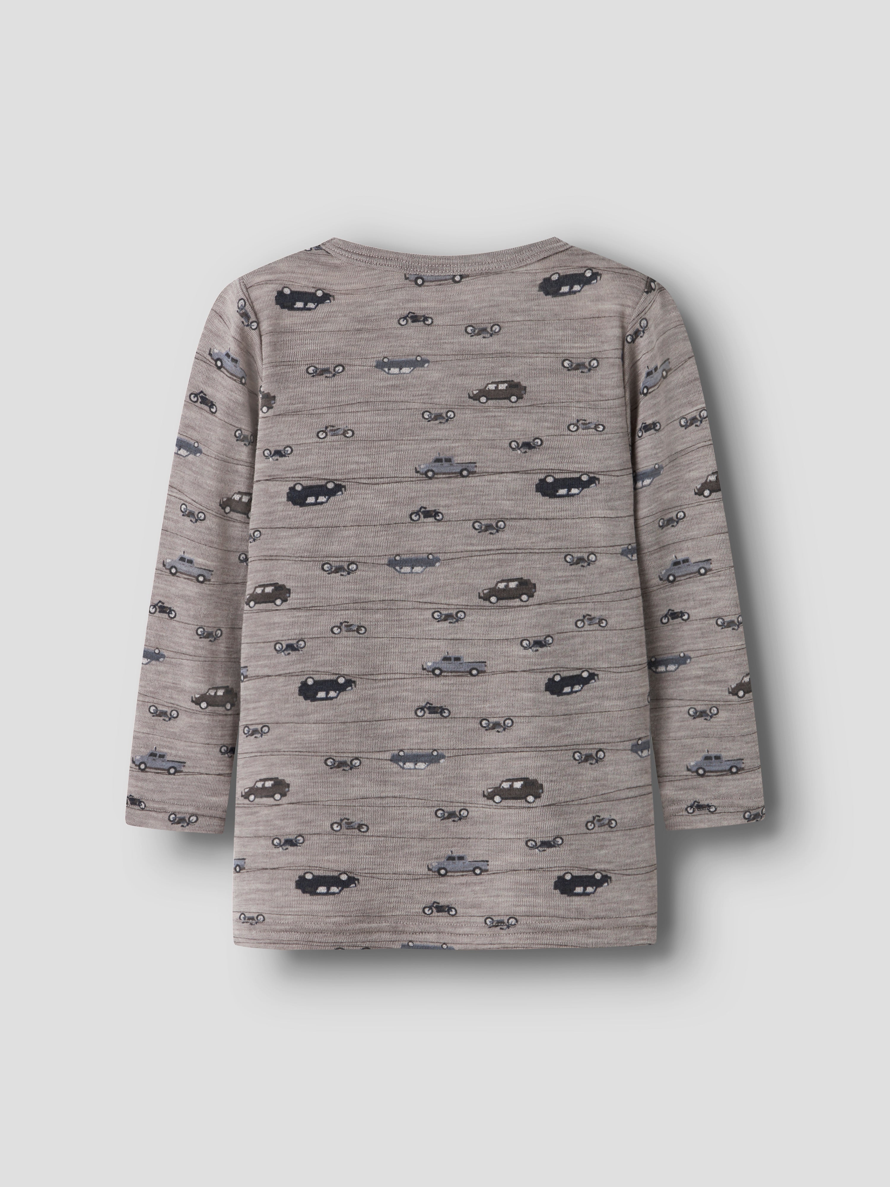 Name It Wang - Wool Rib LS Top - Satellite/Highway
