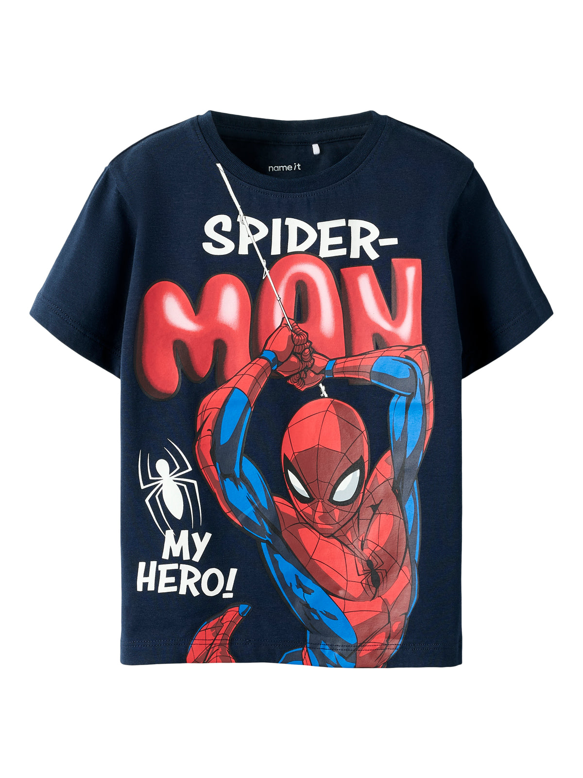 Name It Marvin - Spider SS Nreg Top Mar - Navy Blazer
