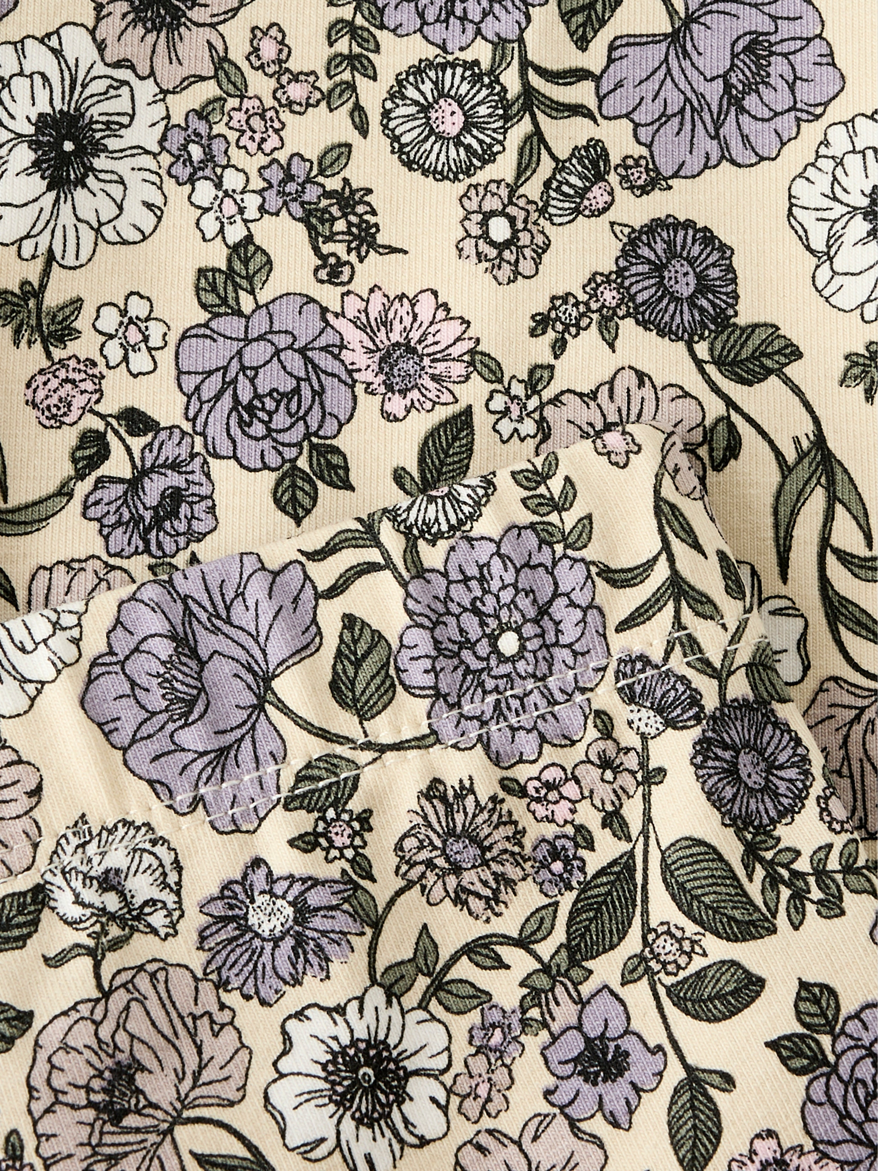 Name It Nikala Leggings - Buttercream/Big Flower