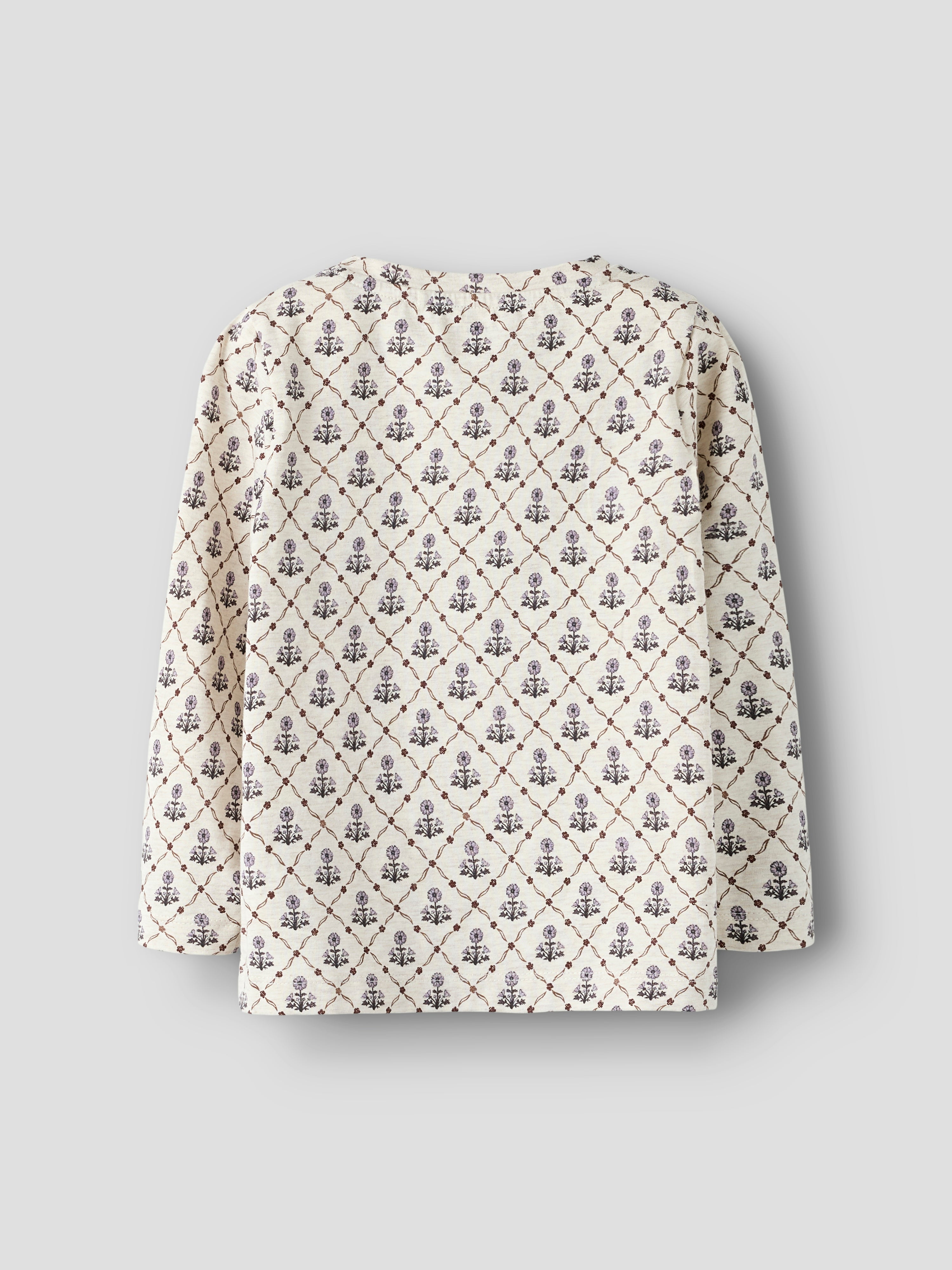 Name It Nikala LS Top - Peyote Melange/Small Flower