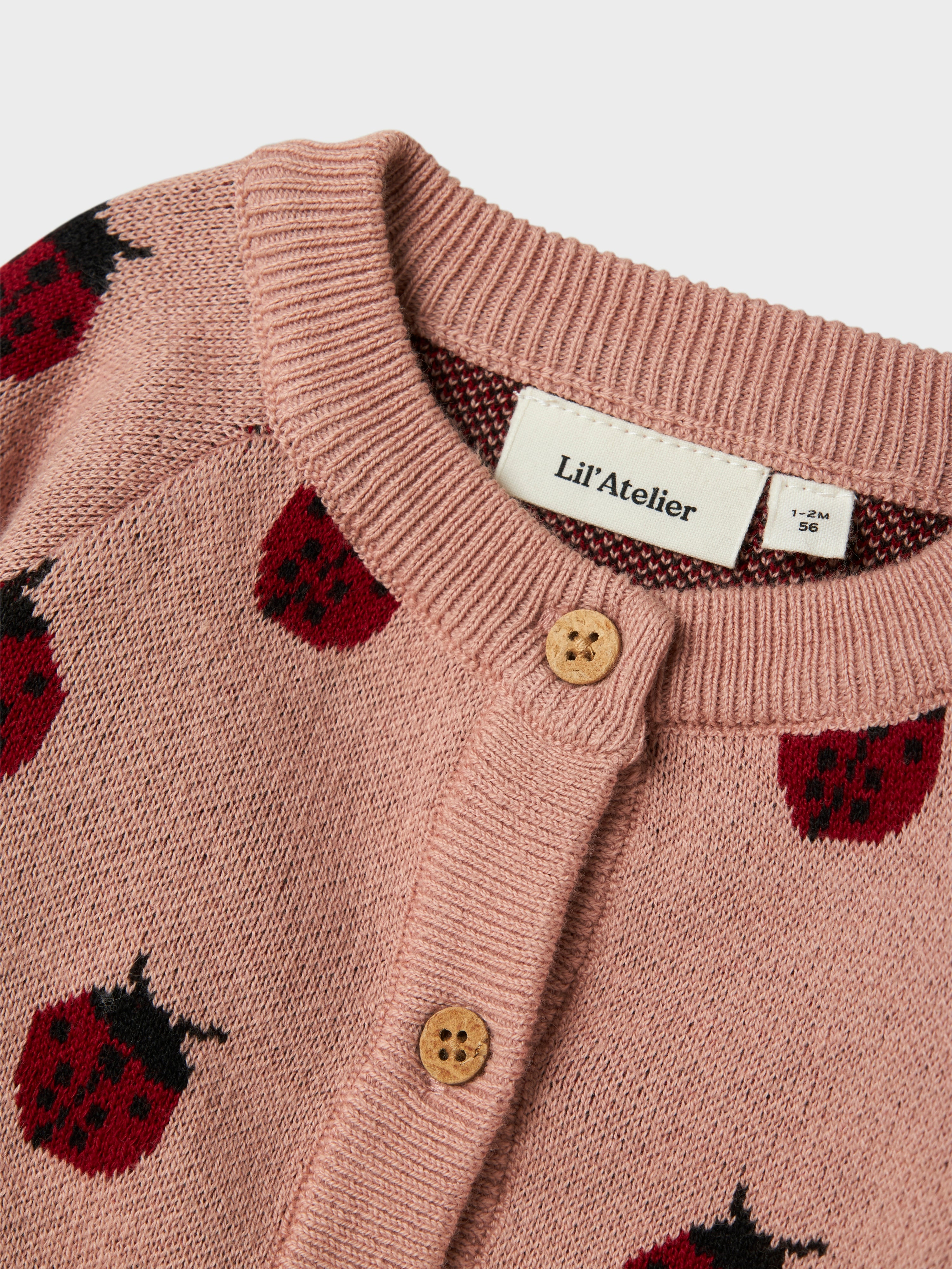 Lil Atelier Lulio Knit Cardigan NOOS - Misty Rose