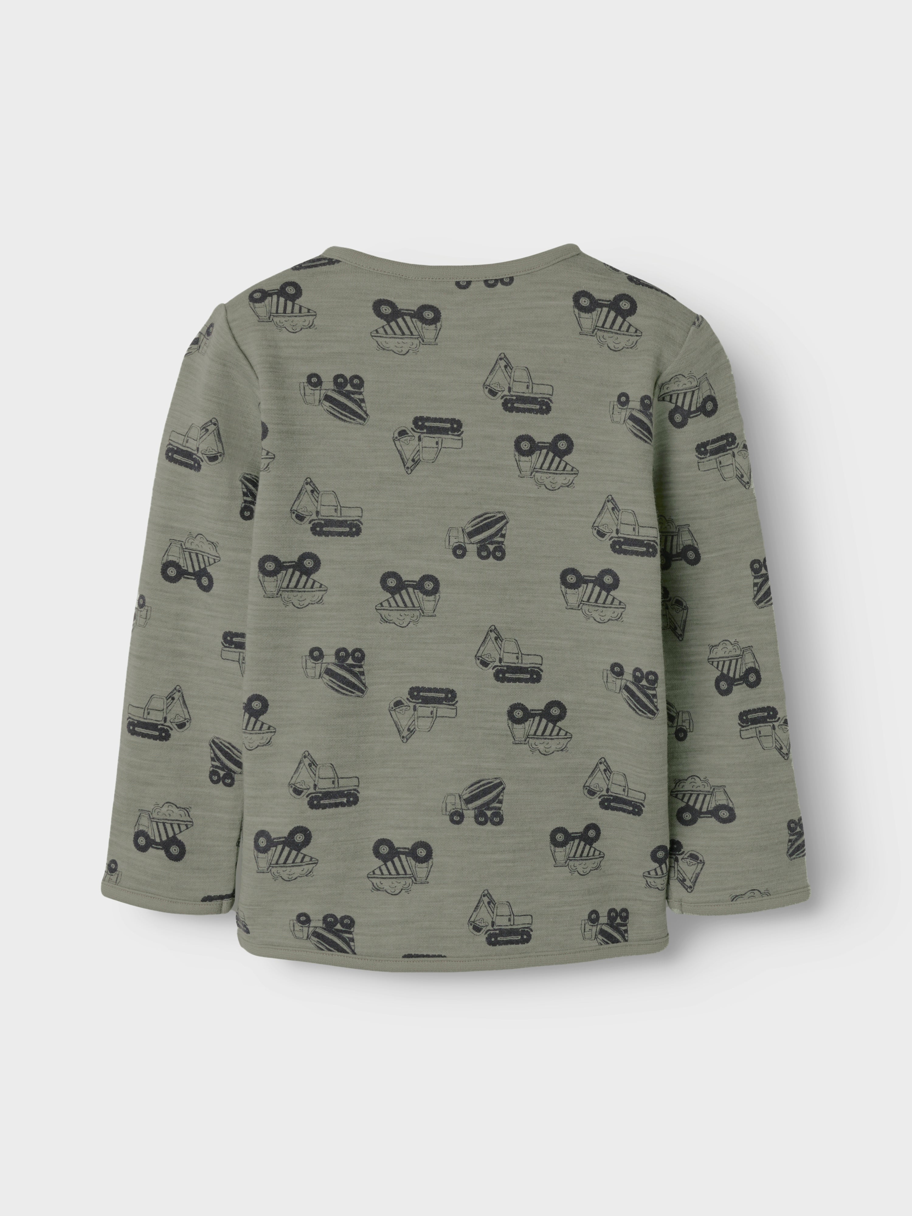 Name It Wuppo Wool Top - Dried Sage/Machines