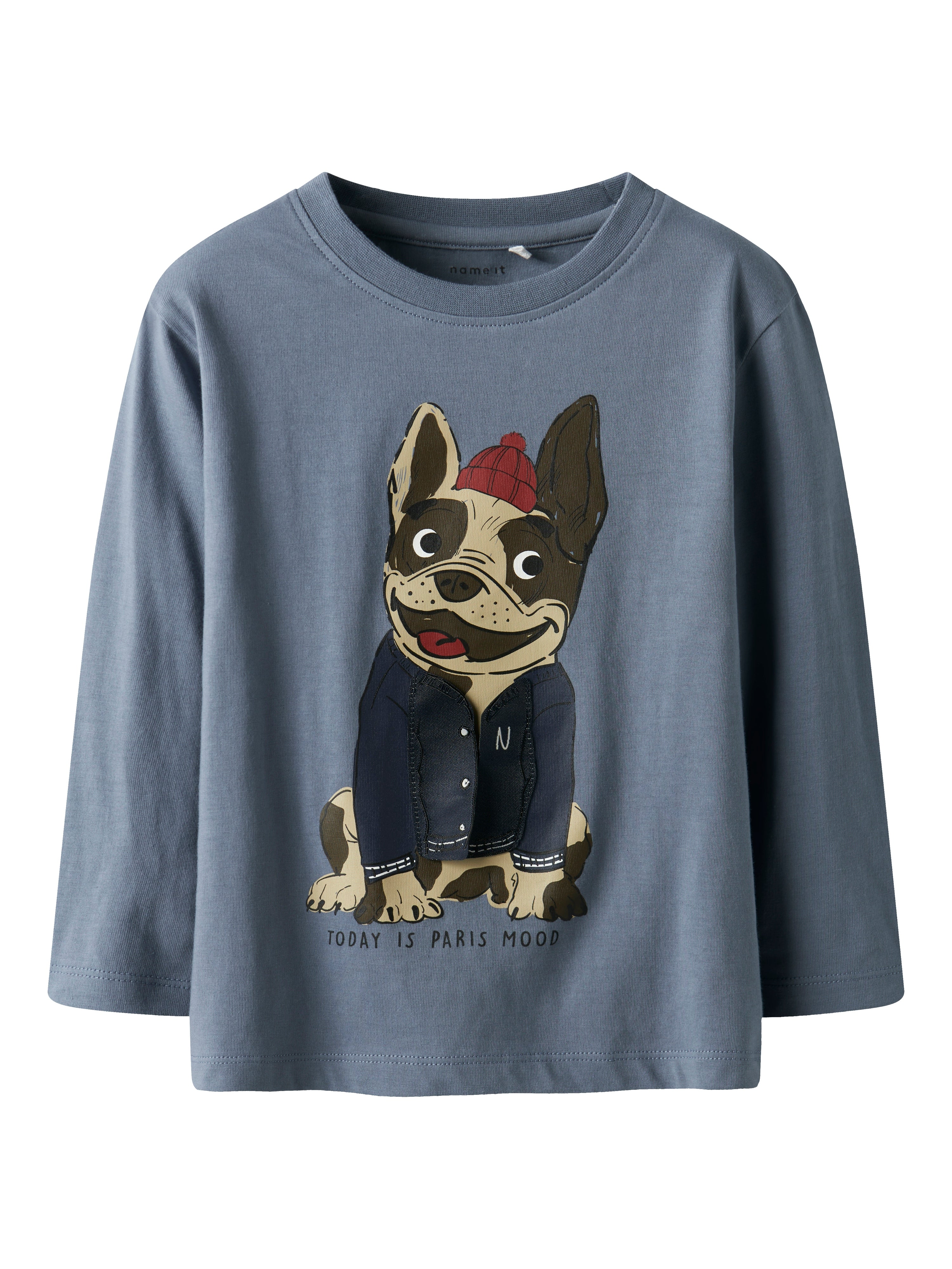 Name It Rolf LS Top - Flint Stone