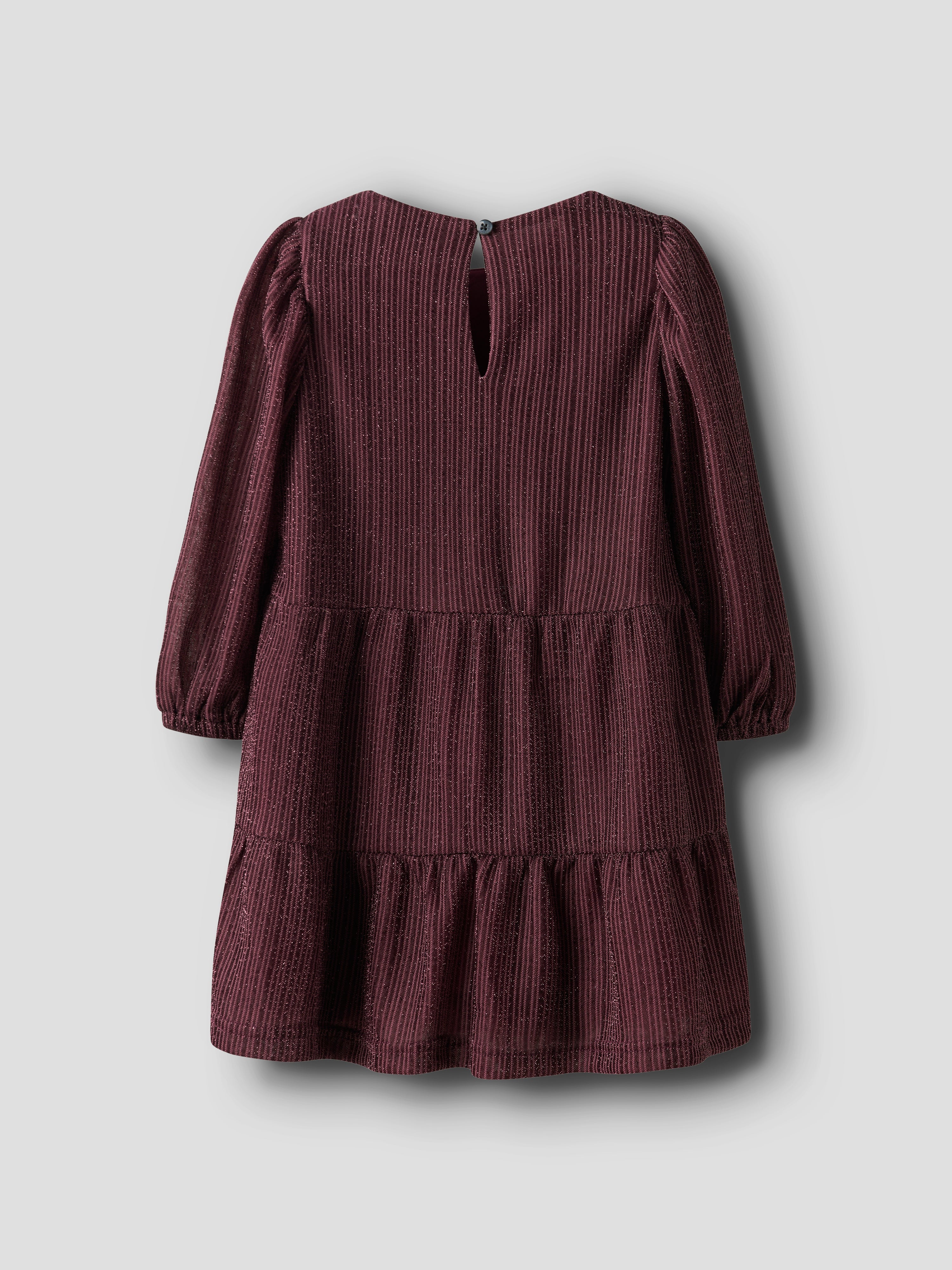 Name It Risilk LS Dress - Burgundy