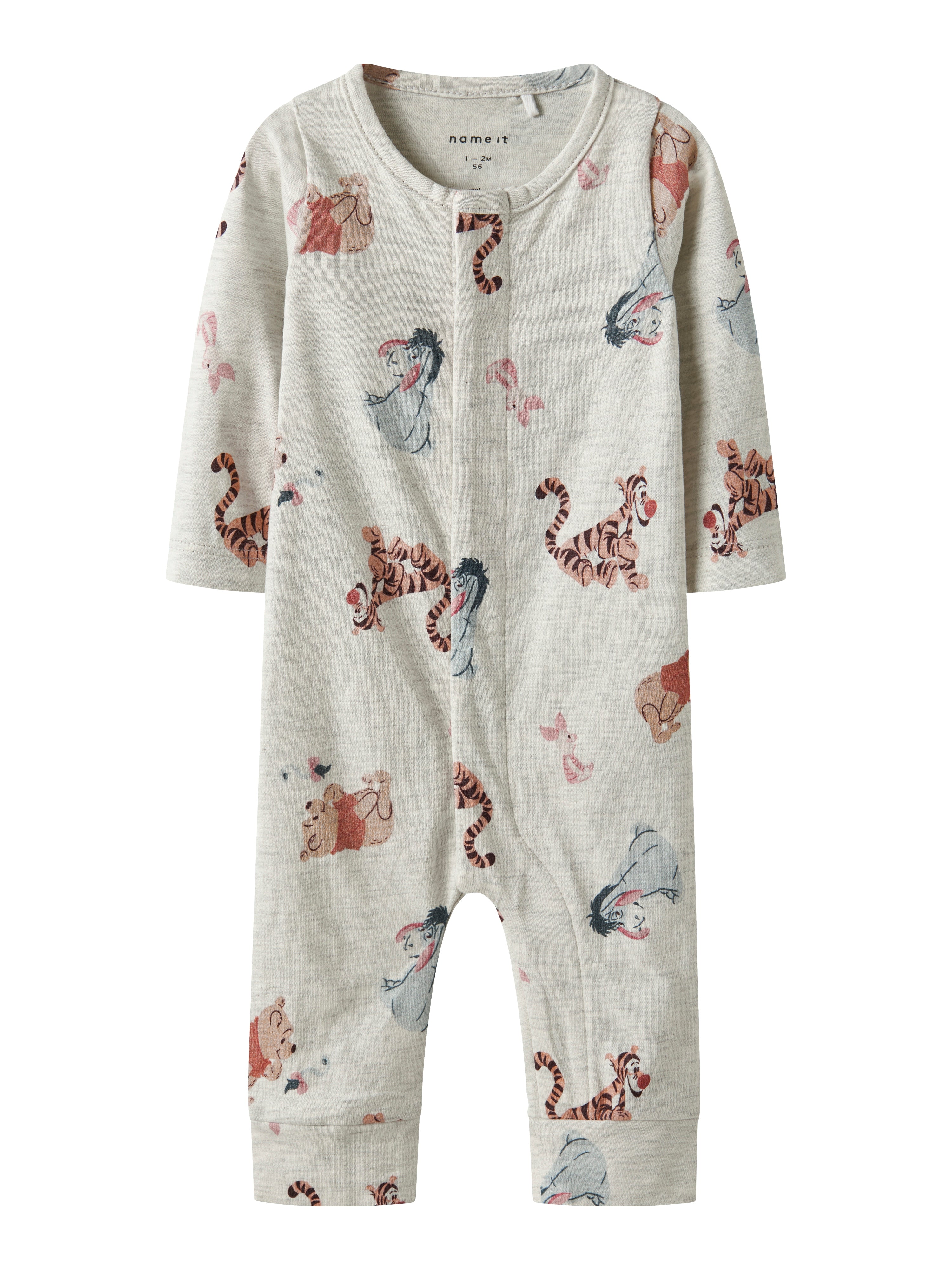 Name It Ollu Pooh Nightsuit - Peyote Melange