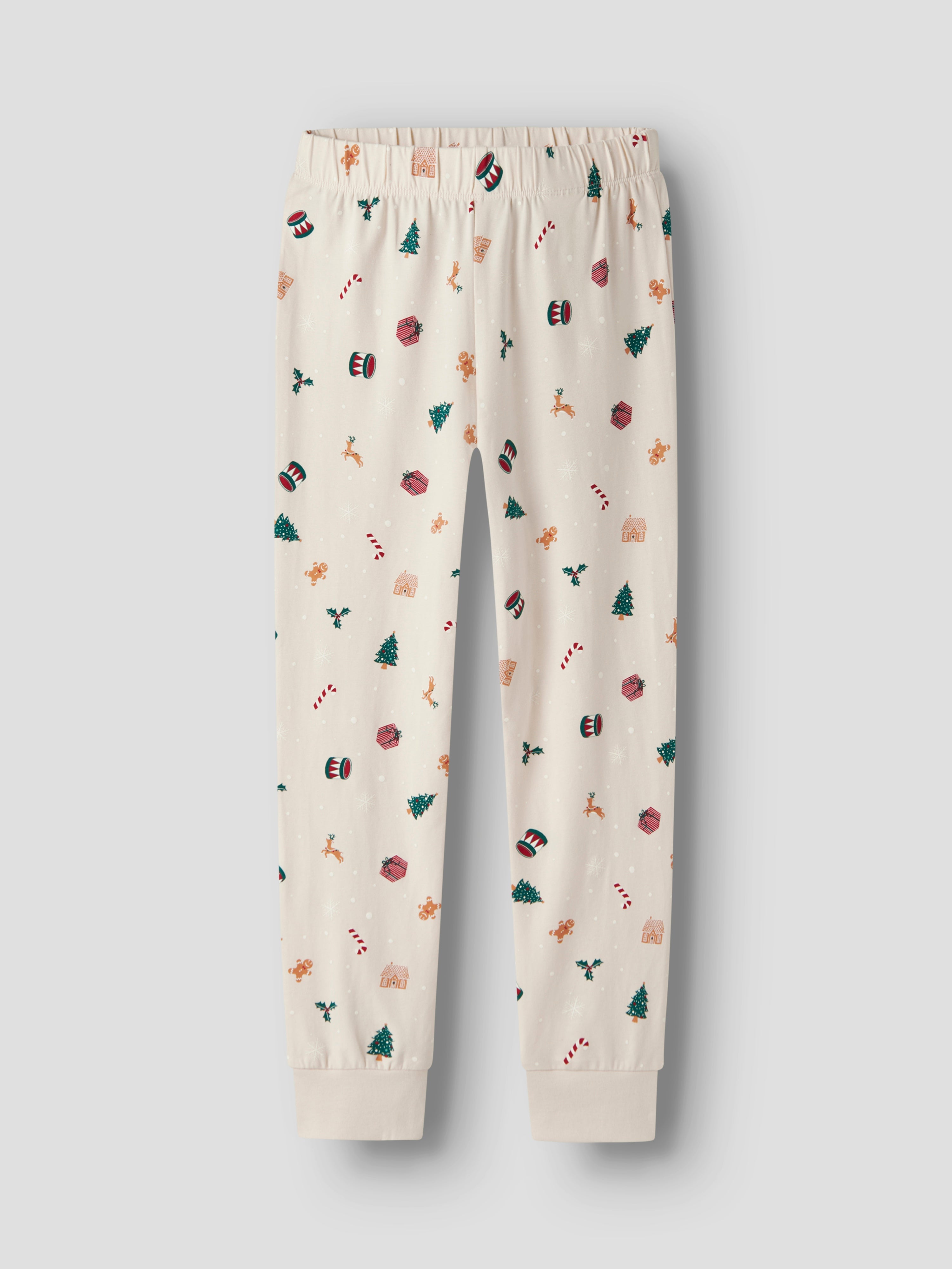 Name It Vismas Natsæt - Whitecap Gray/Xmas