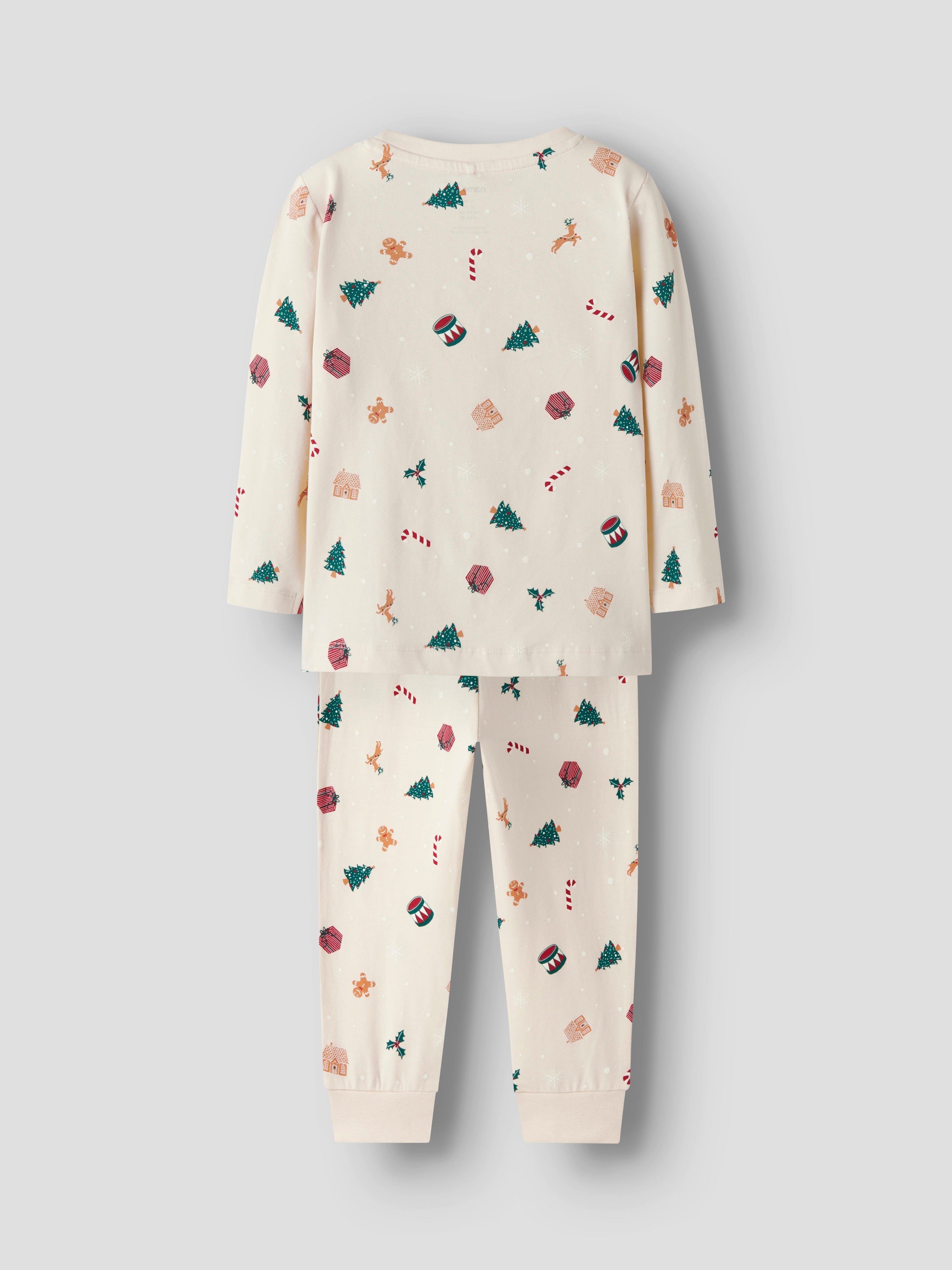 Name It Vismas Natsæt - Whitecap Gray/Xmas