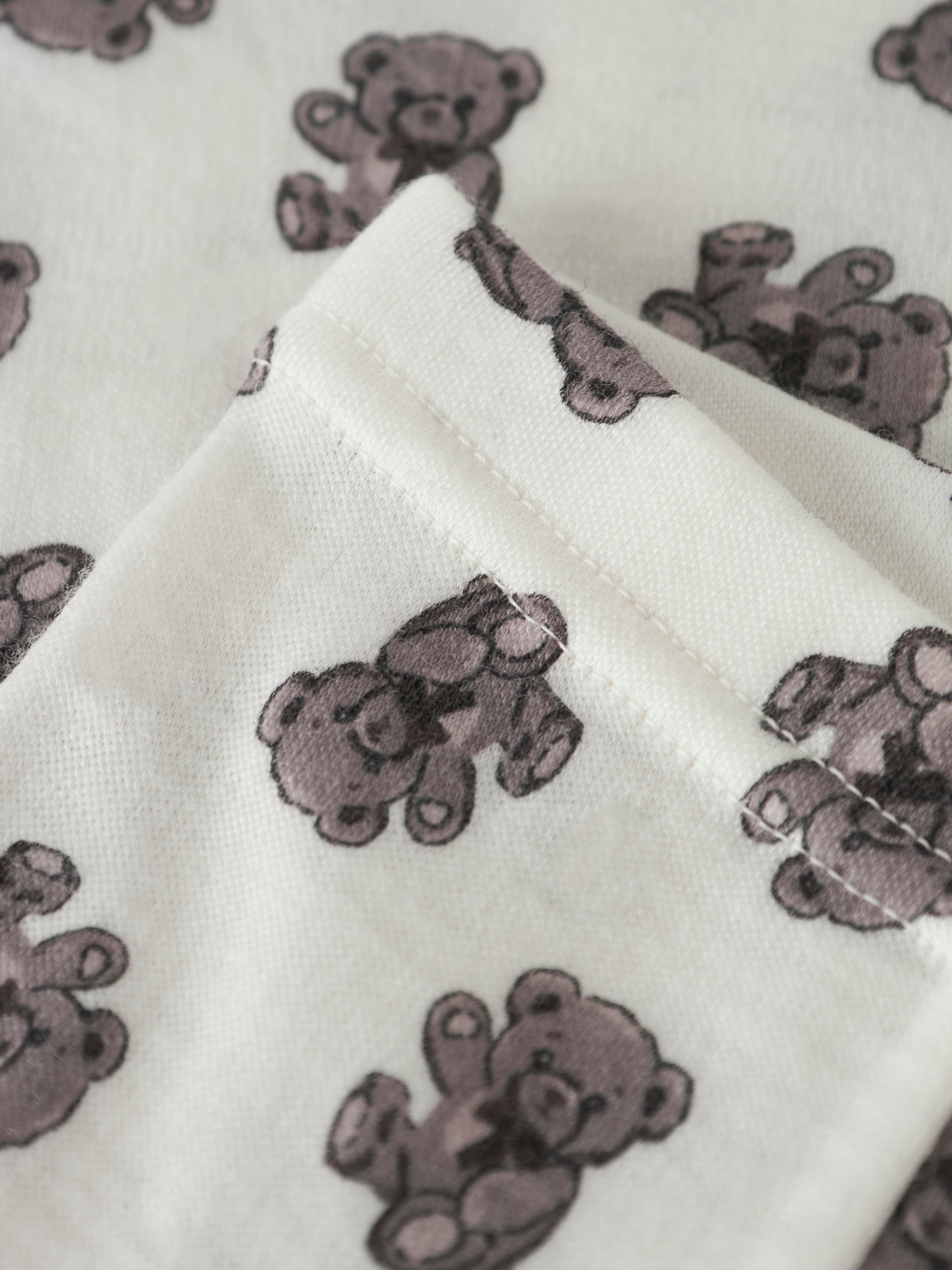 Name It - Willu Wool Legging - Snow White / Teddy Bear