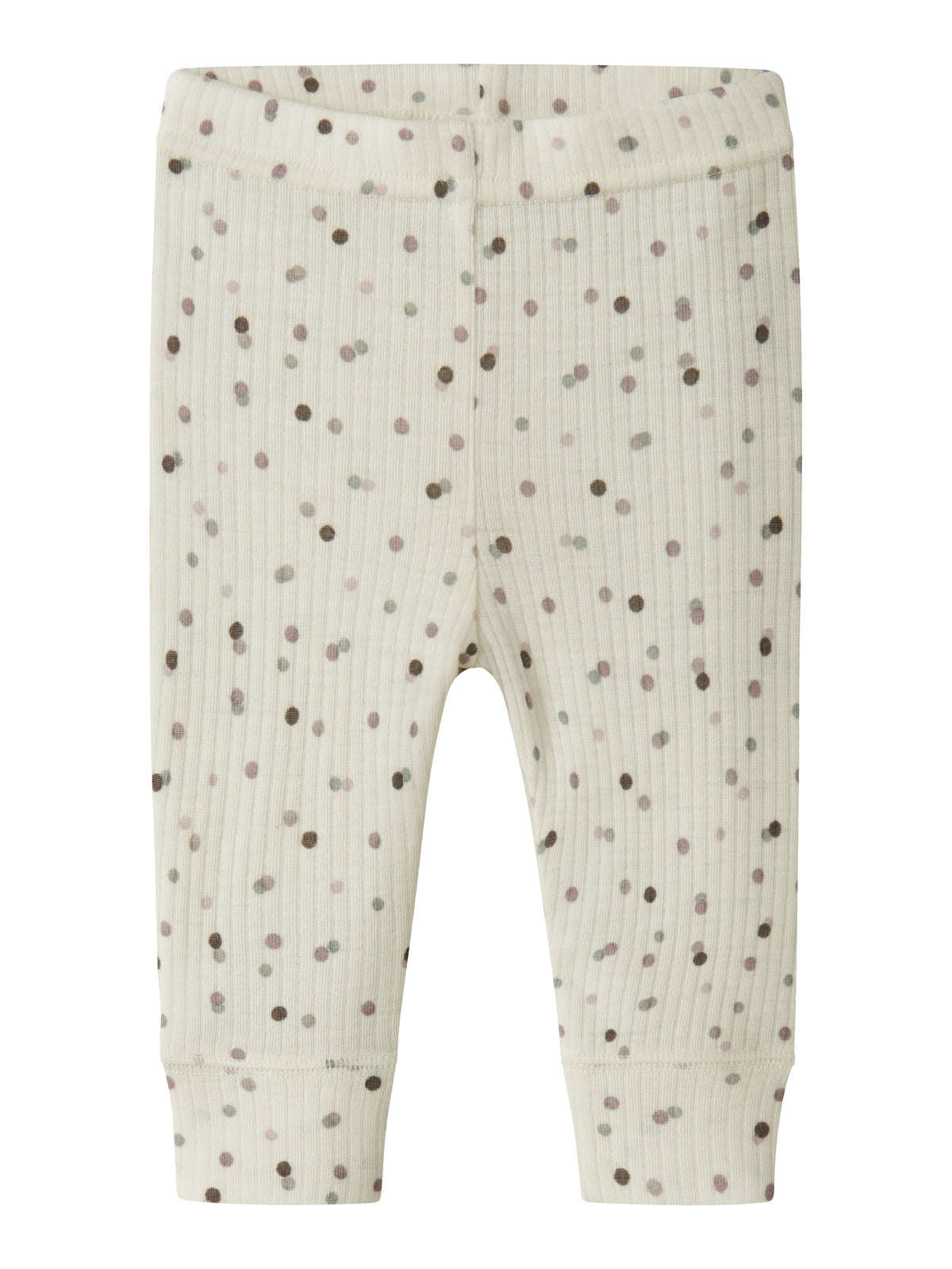 Name It Womi - Wool/Modal Legging - Snow White / Double Dots