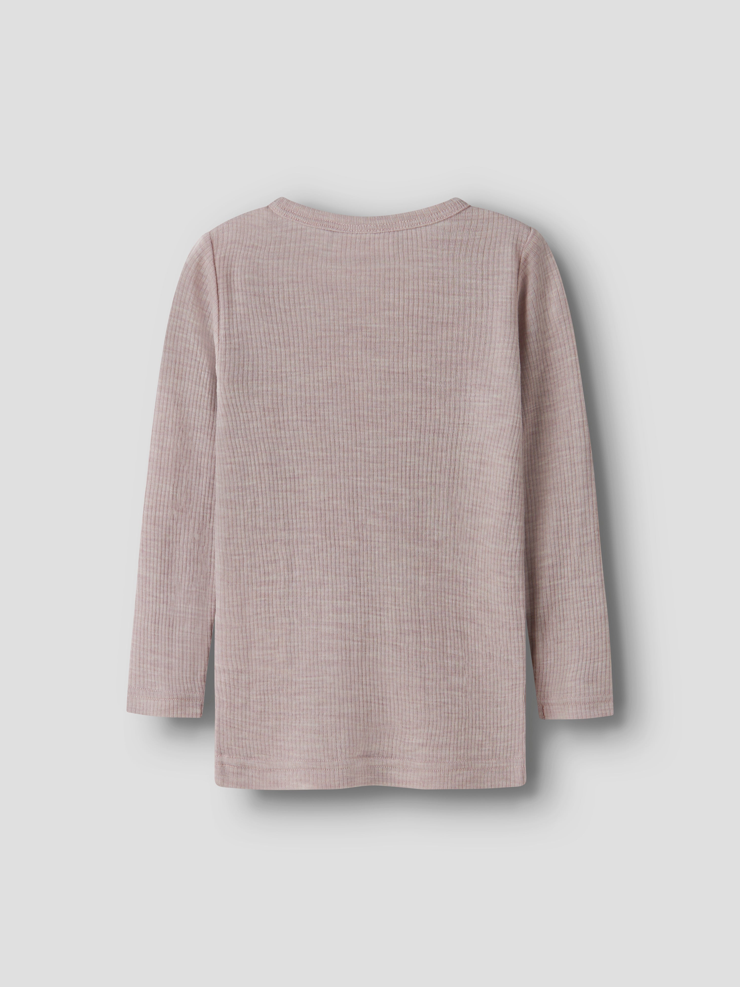 Name It Wax - Wool Rib LS Top - Violet Ice