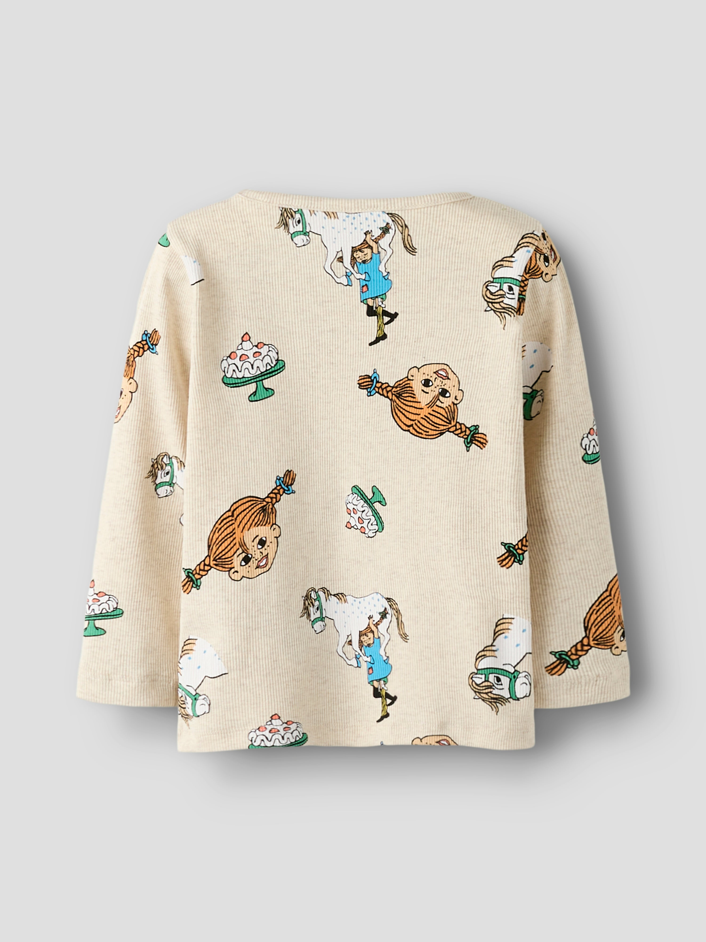 Name It Soca Pippi LS Top - Peyote Melange