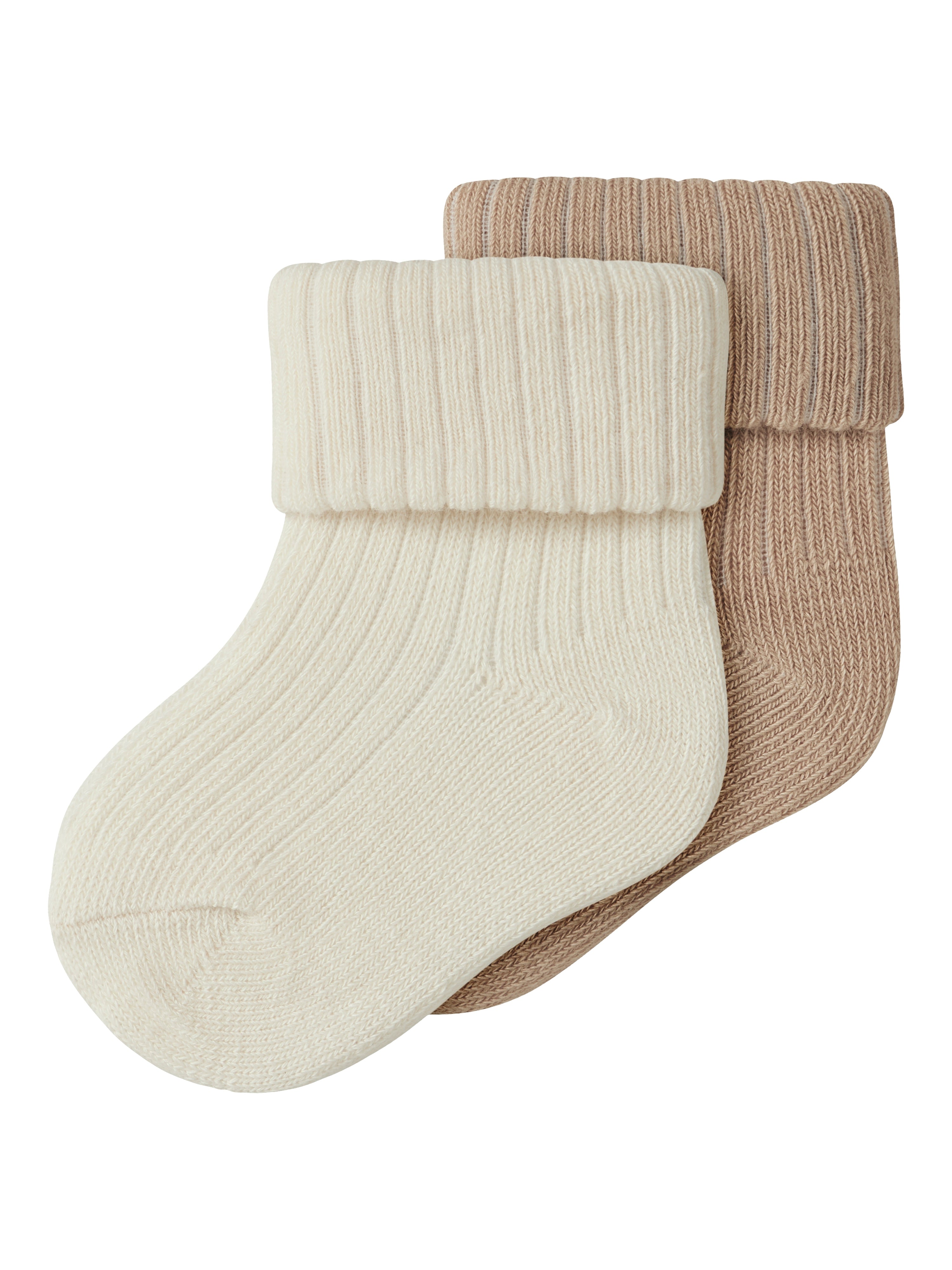 Name It Nugat - 2 pak Strømper - Antique White Sesame