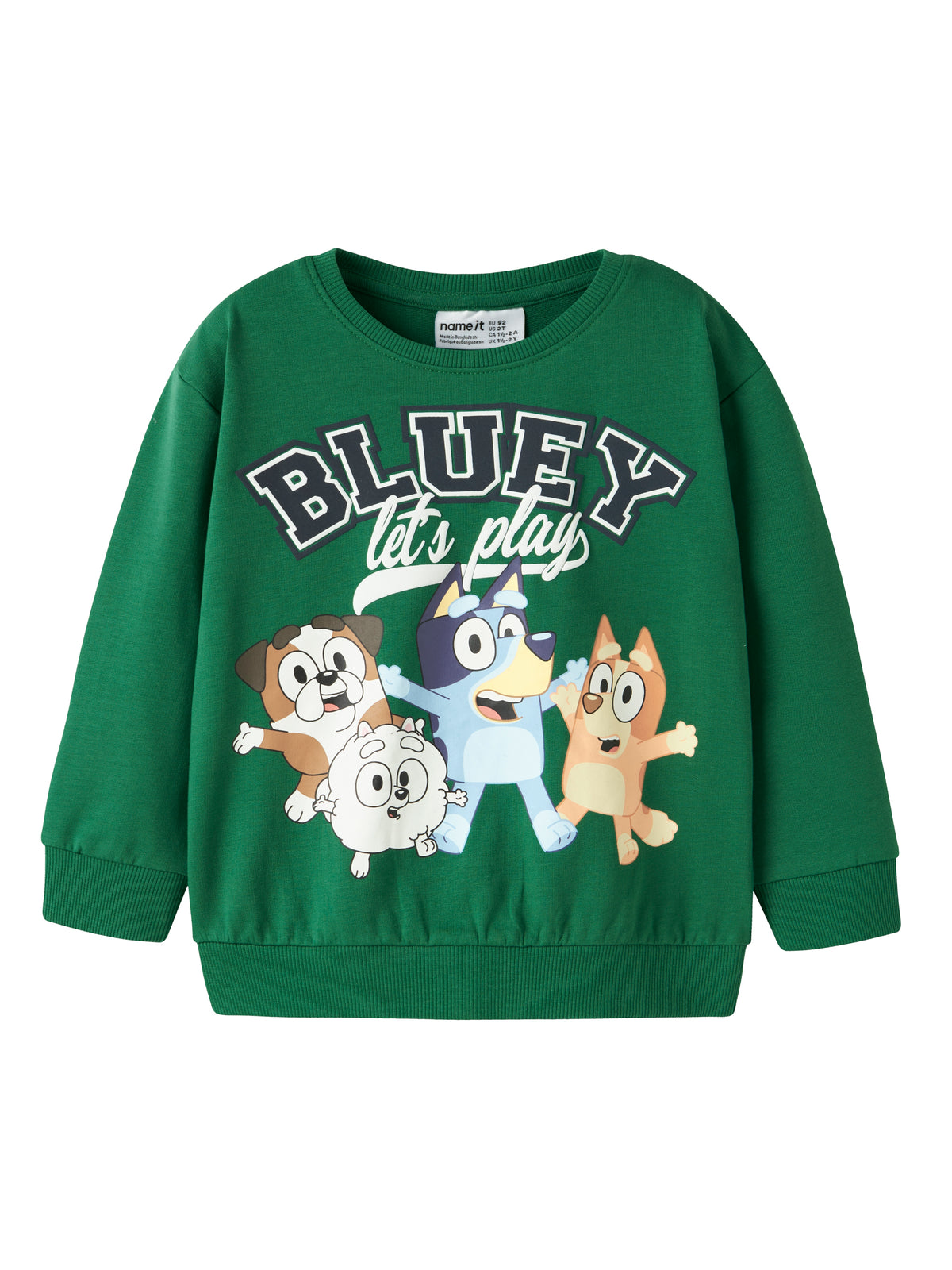 Name It Just Bluey - Reg. Sweat - Verdant Green
