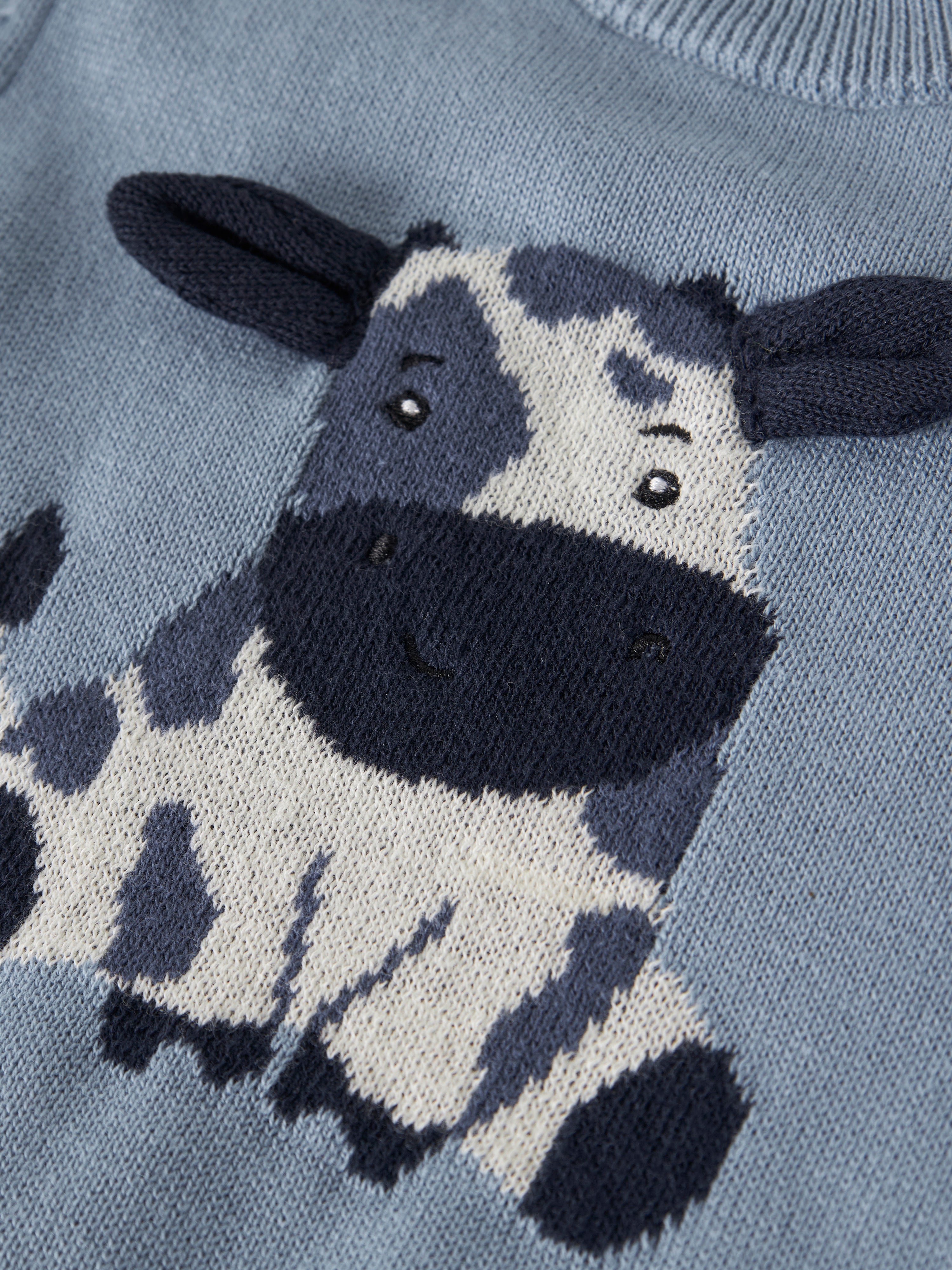 Name It Ligan- LS Knit - Ashley Blue