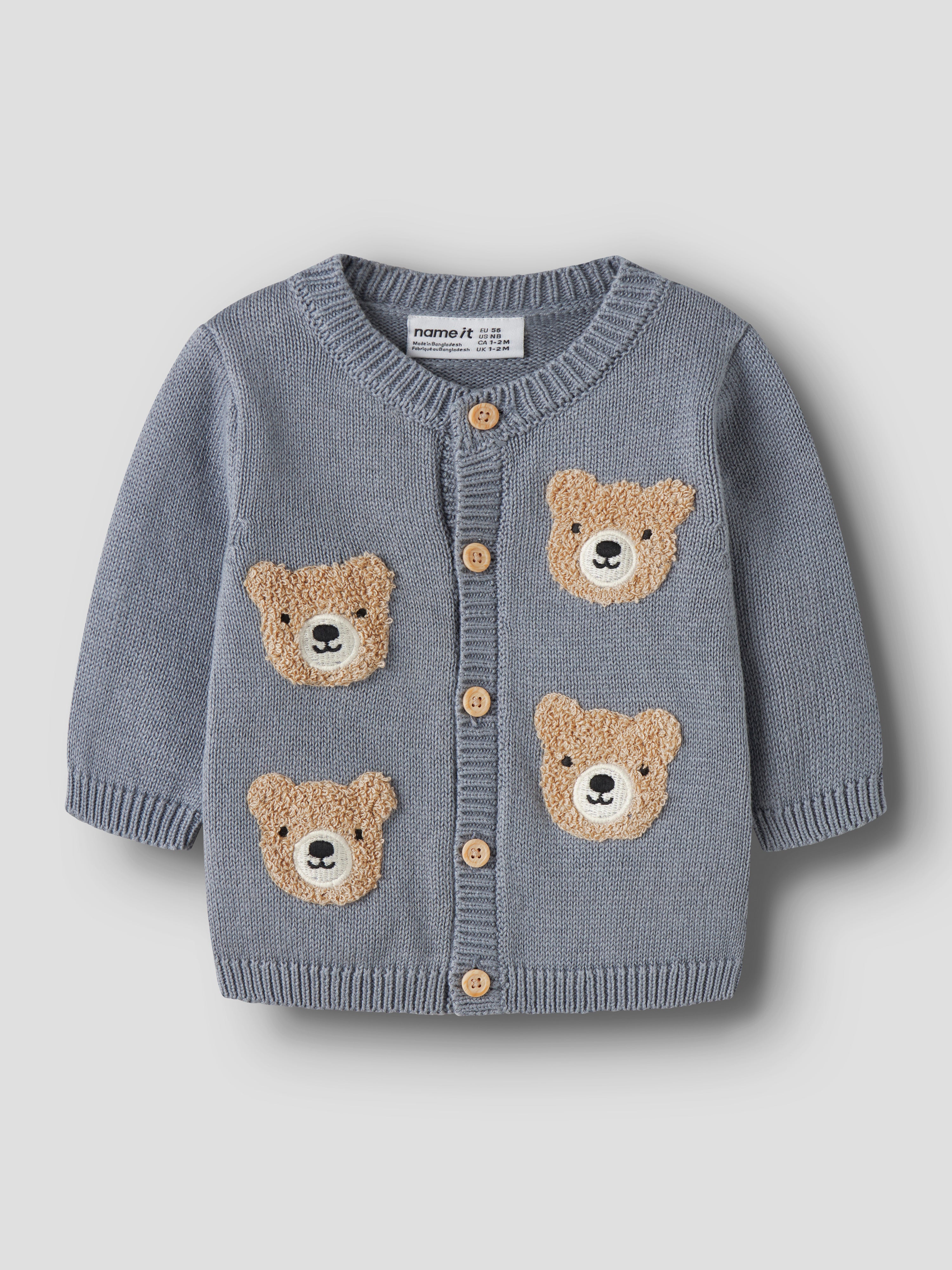 Name It Obase - LS Knit Cardigan - Tradewinds