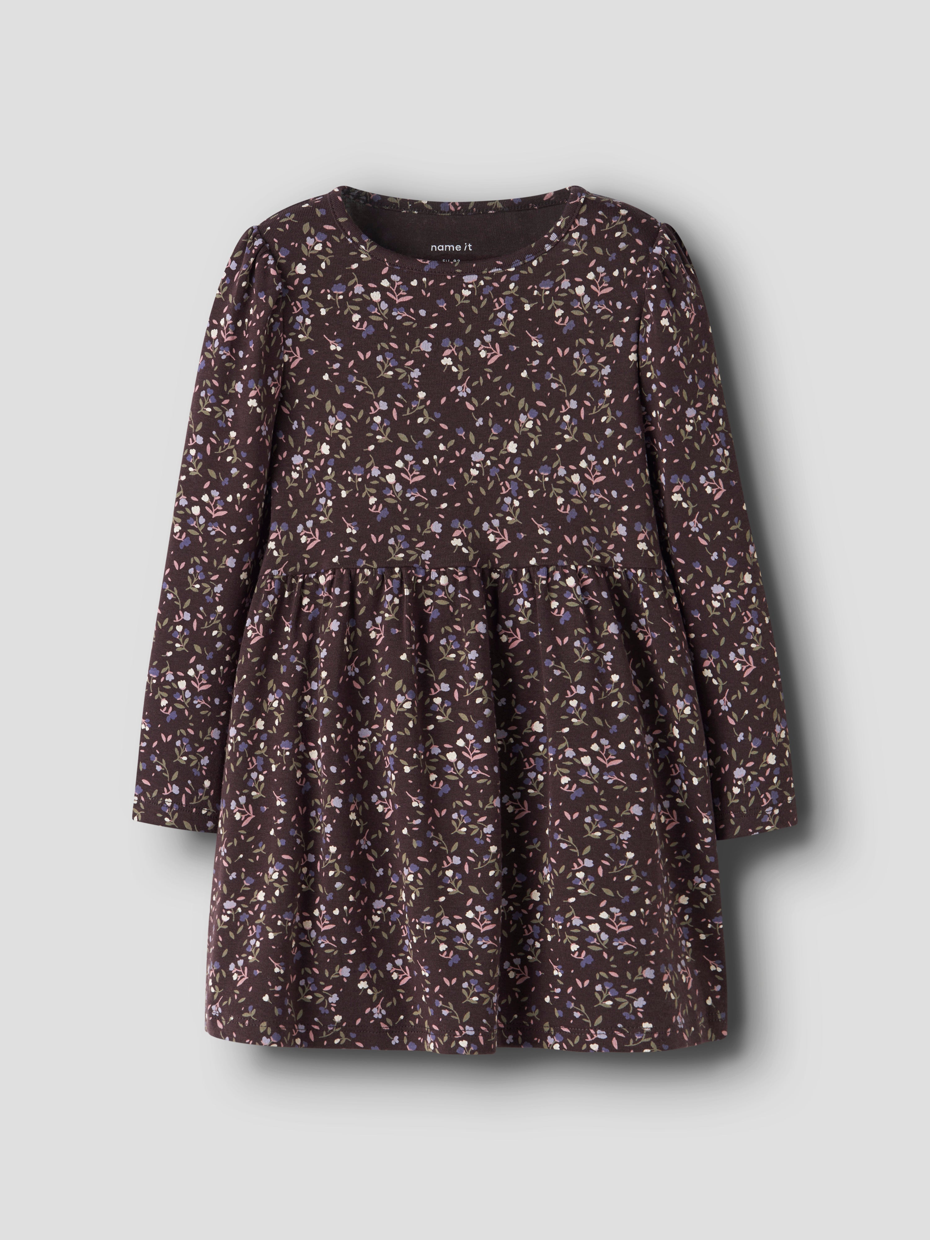 Name It Oceana - LS Dress - Chocolate Plum