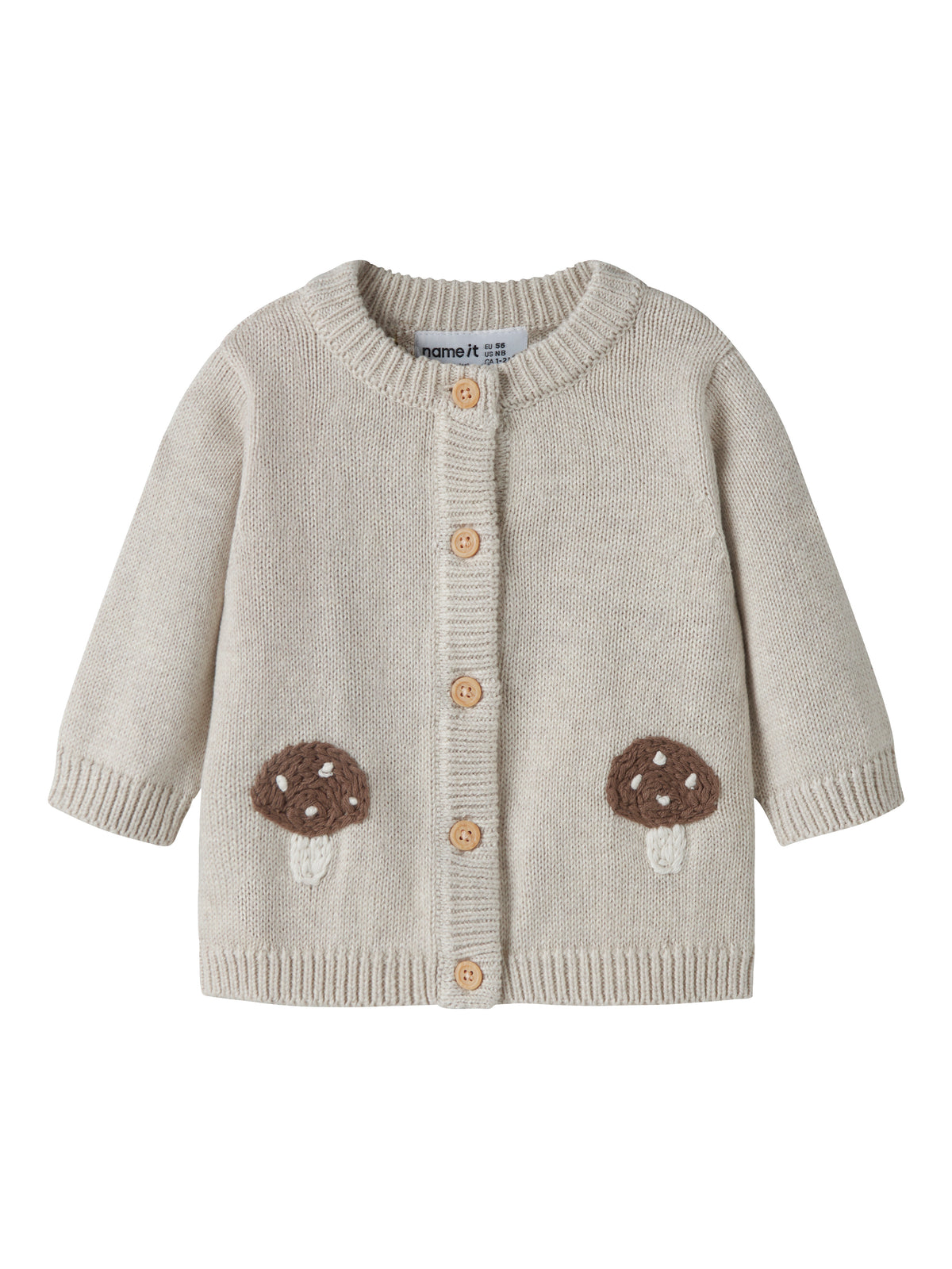 Name It Otelia - LS Knit Cardigan - Peyote Melange