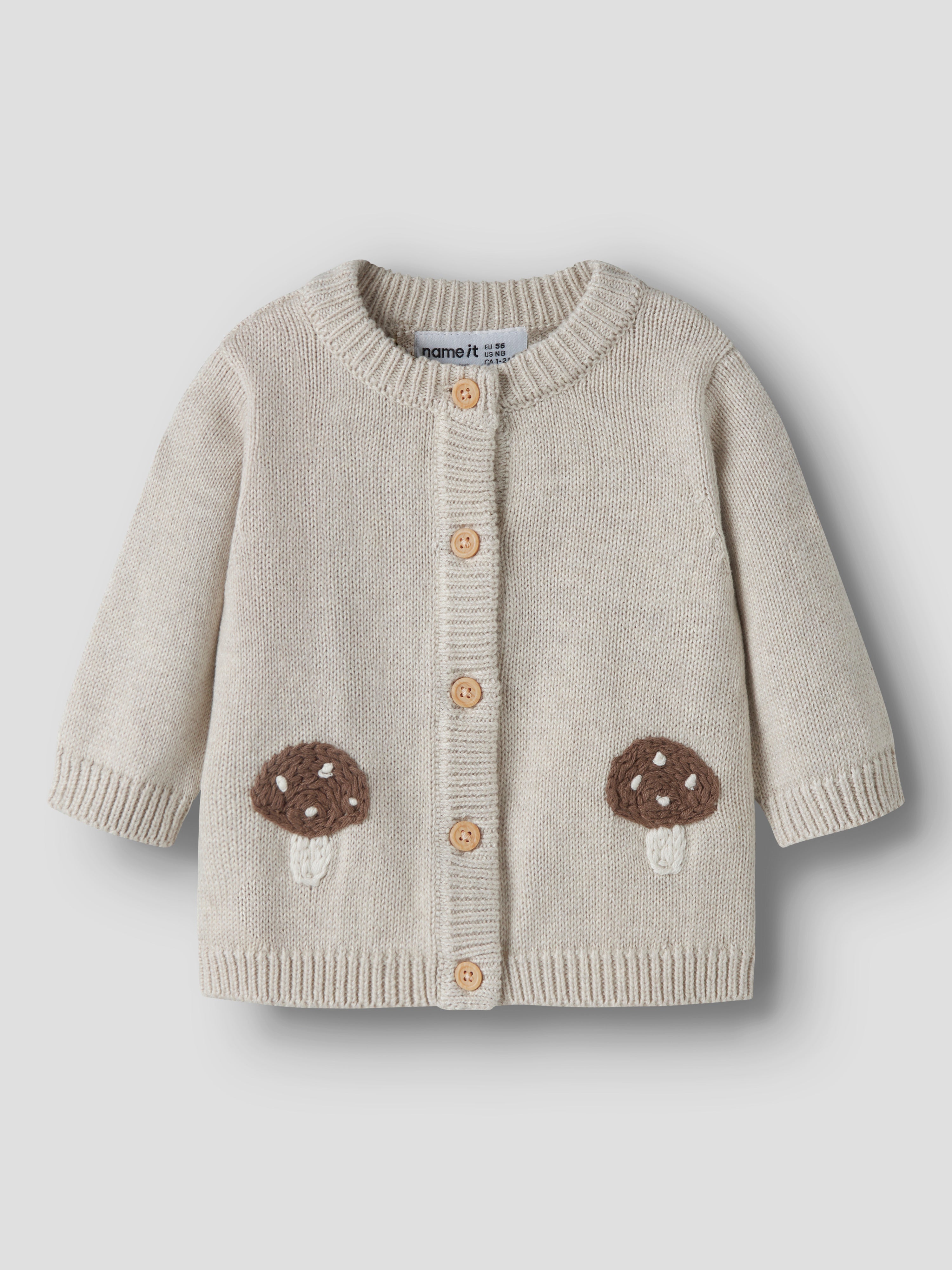 Name It Otelia - LS Knit Cardigan - Peyote Melange