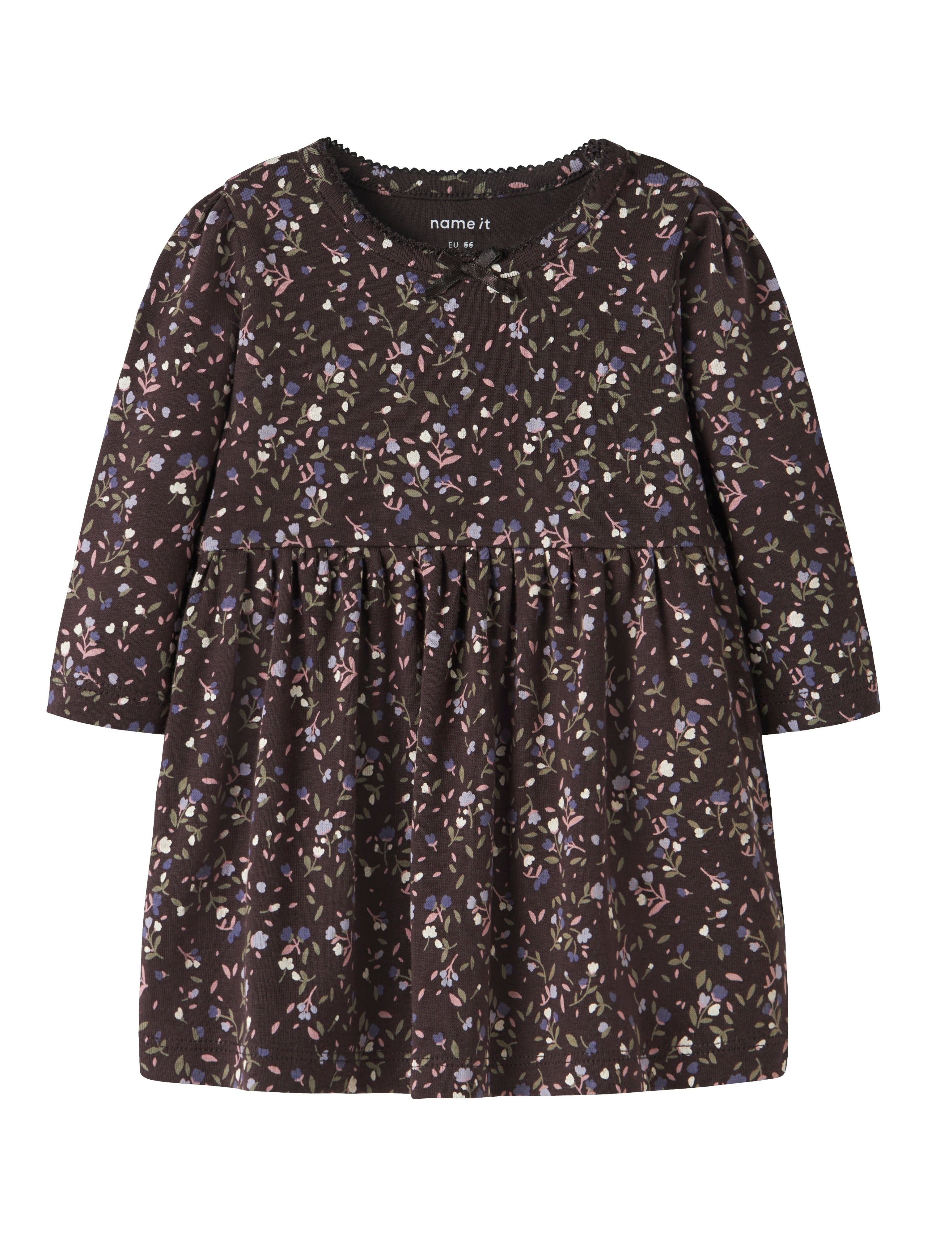 Name It Oceana- LS Dress - Chocolate Plum