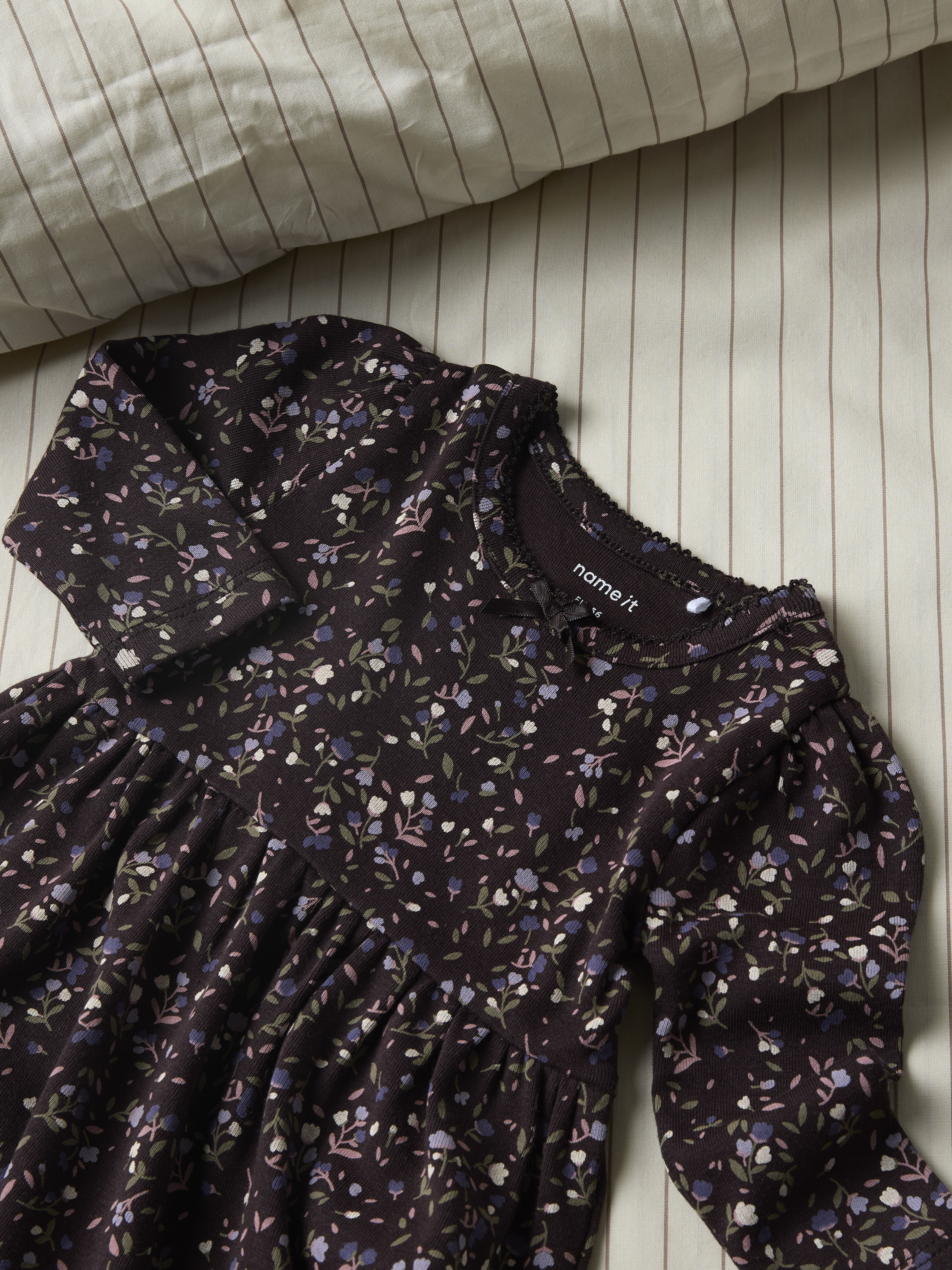 Name It Oceana- LS Dress - Chocolate Plum