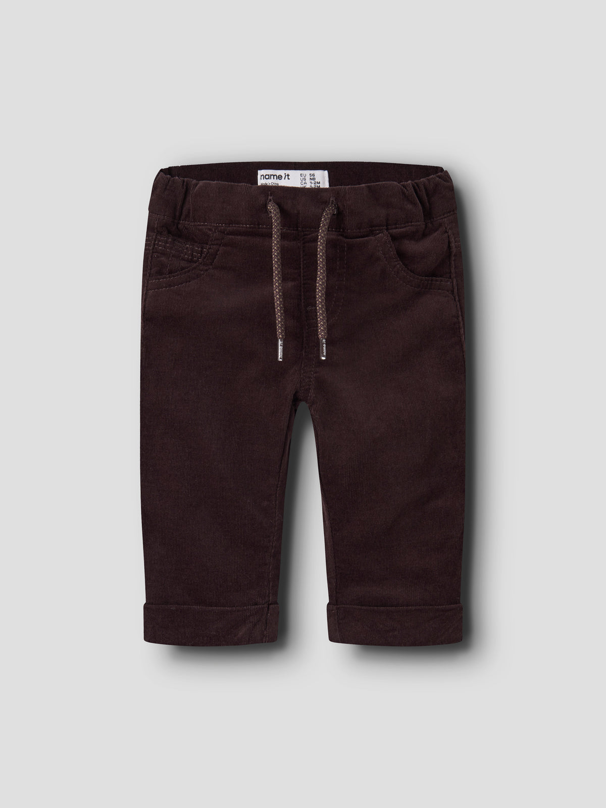 Name It Ben - Reg Cord Pant - Chocolate Plum