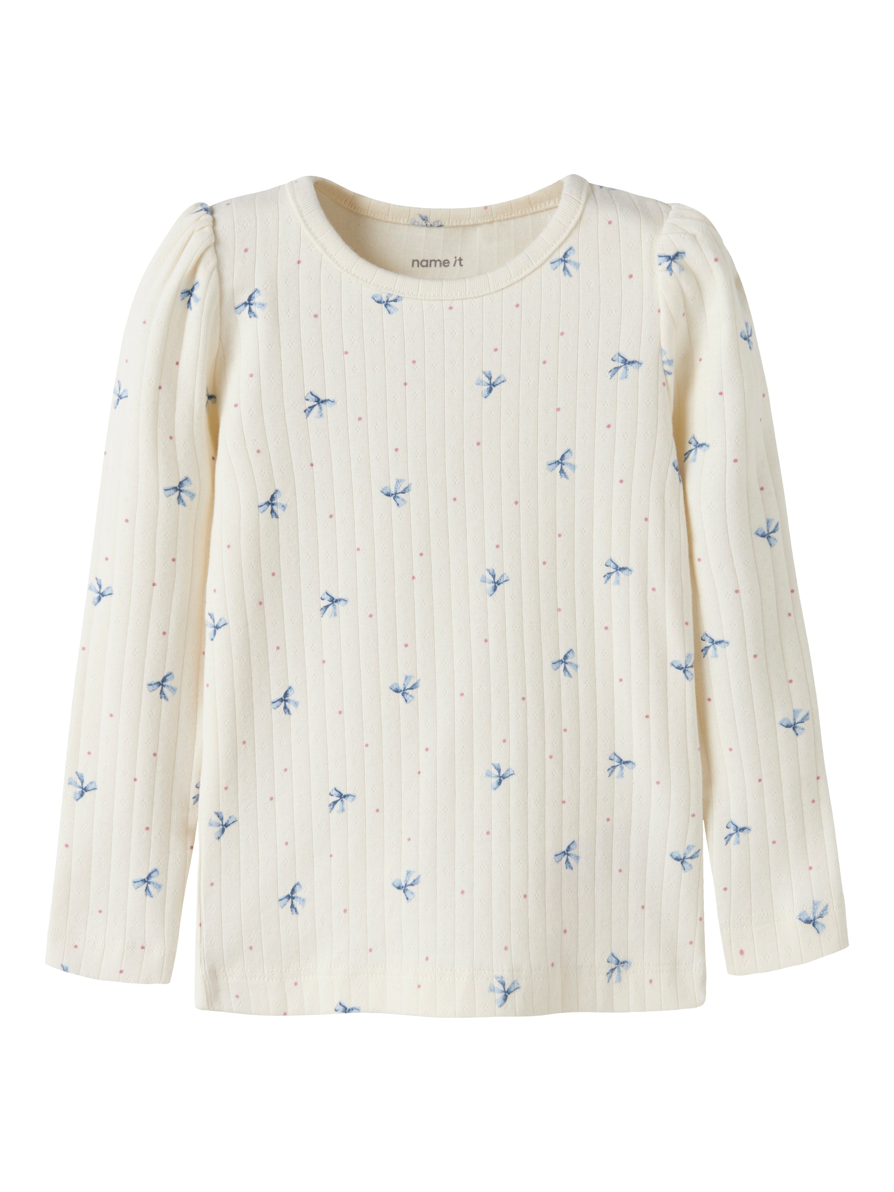Name It Kathlen - LS Slim Top - Antique White