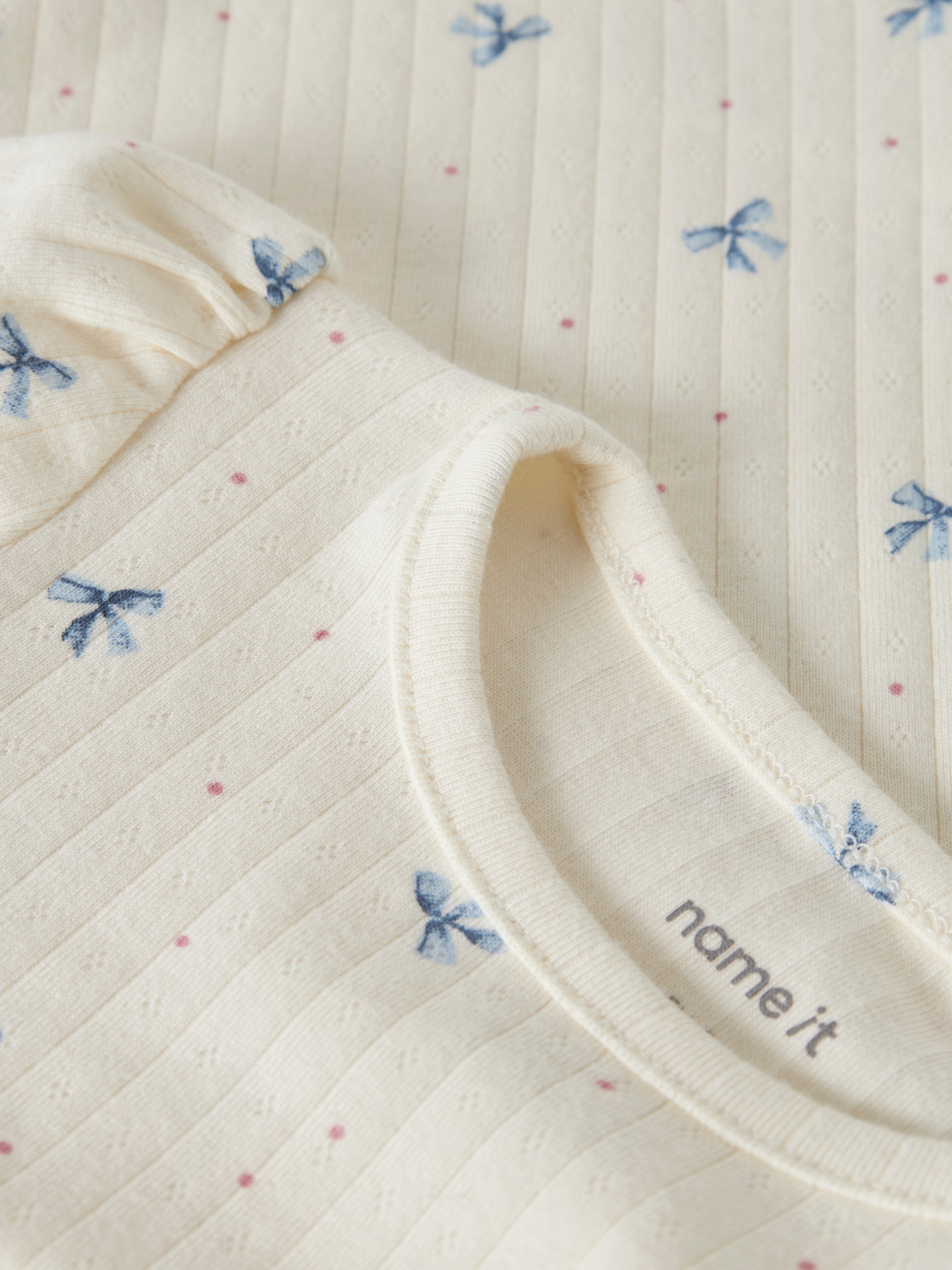 Name It Kathlen - LS Slim Top - Antique White