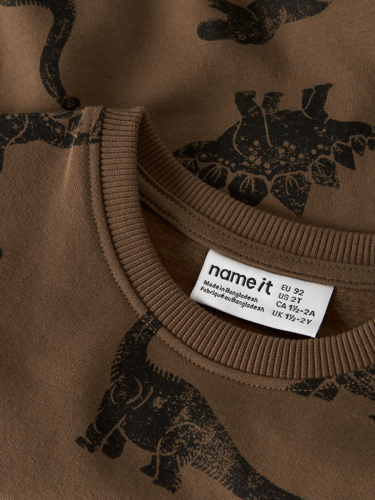 Name It Riva - LS Sweat - Sepia