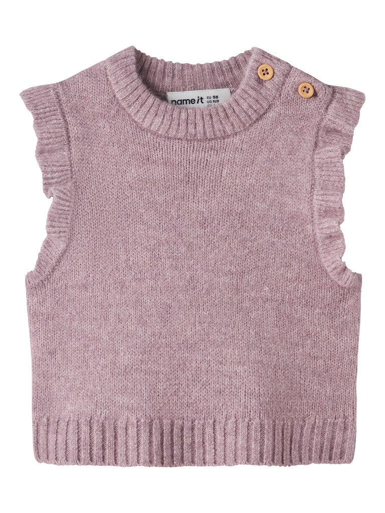 Name It Rosely - Knit Slipover - Mauve Shadows