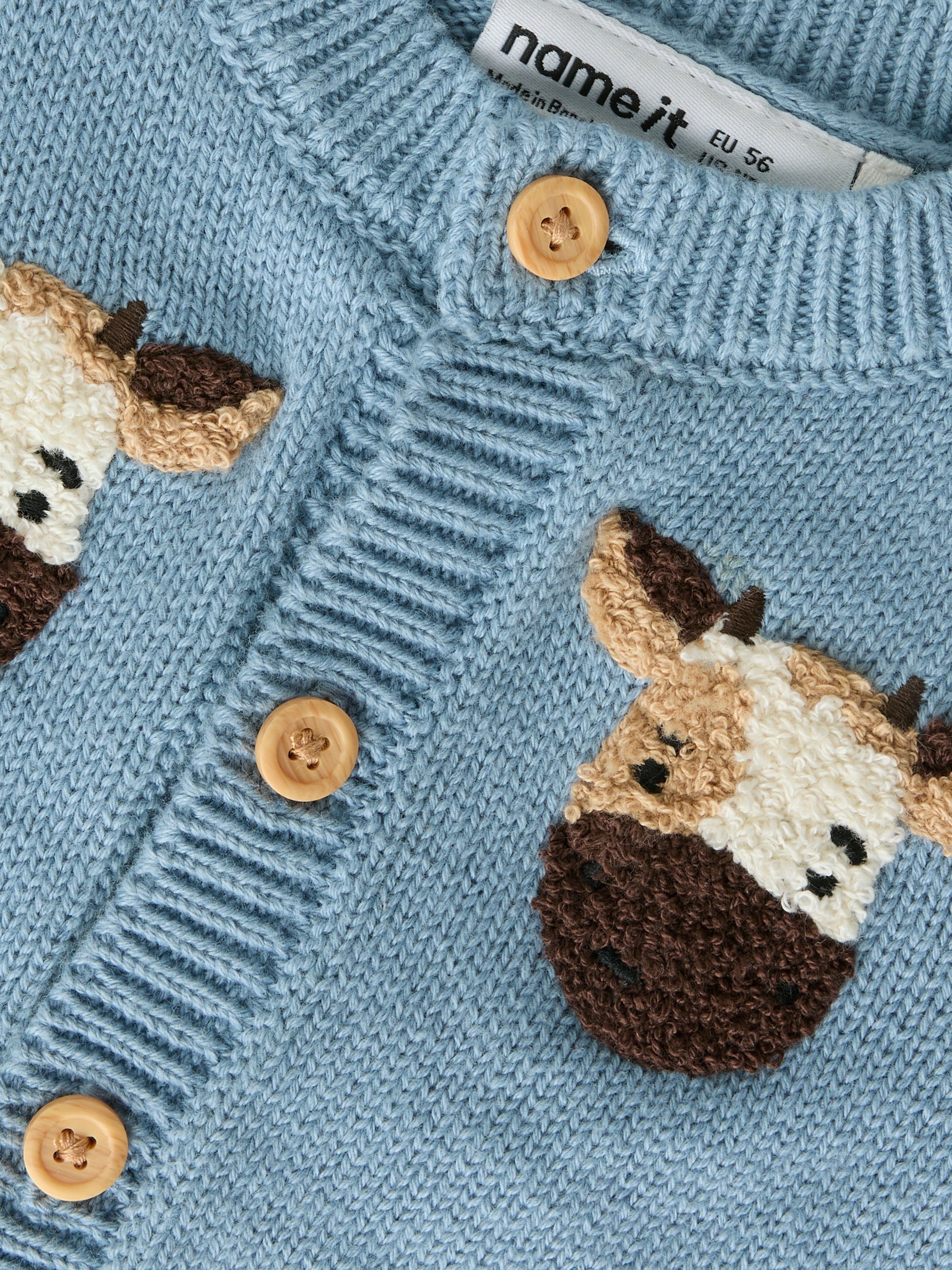 Name It London - LS Knit Cardigan - Ashley Blue