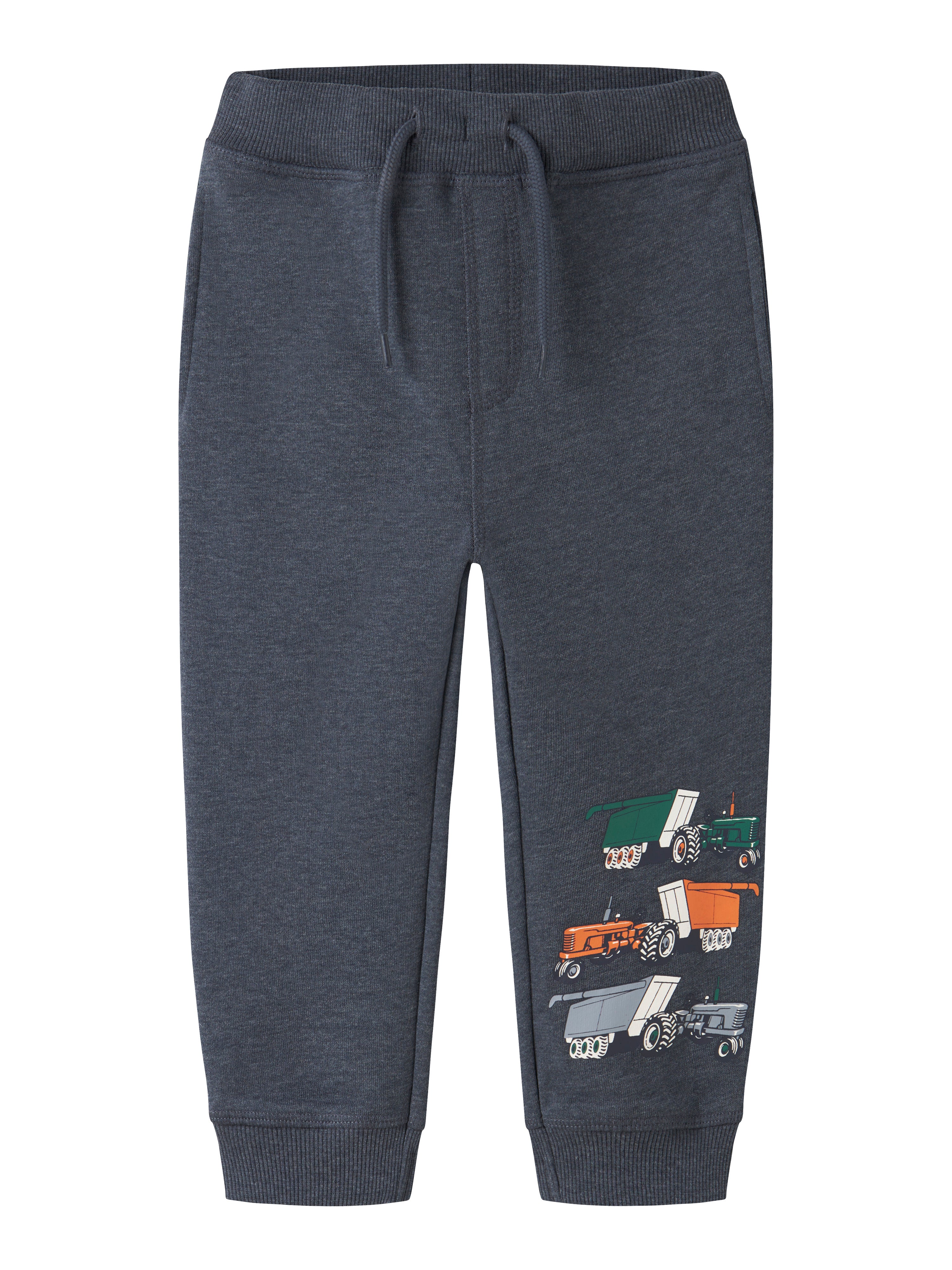 Name It - Vimo NREG AOP Swe Pant BRU - Ombre Blue / Tractors