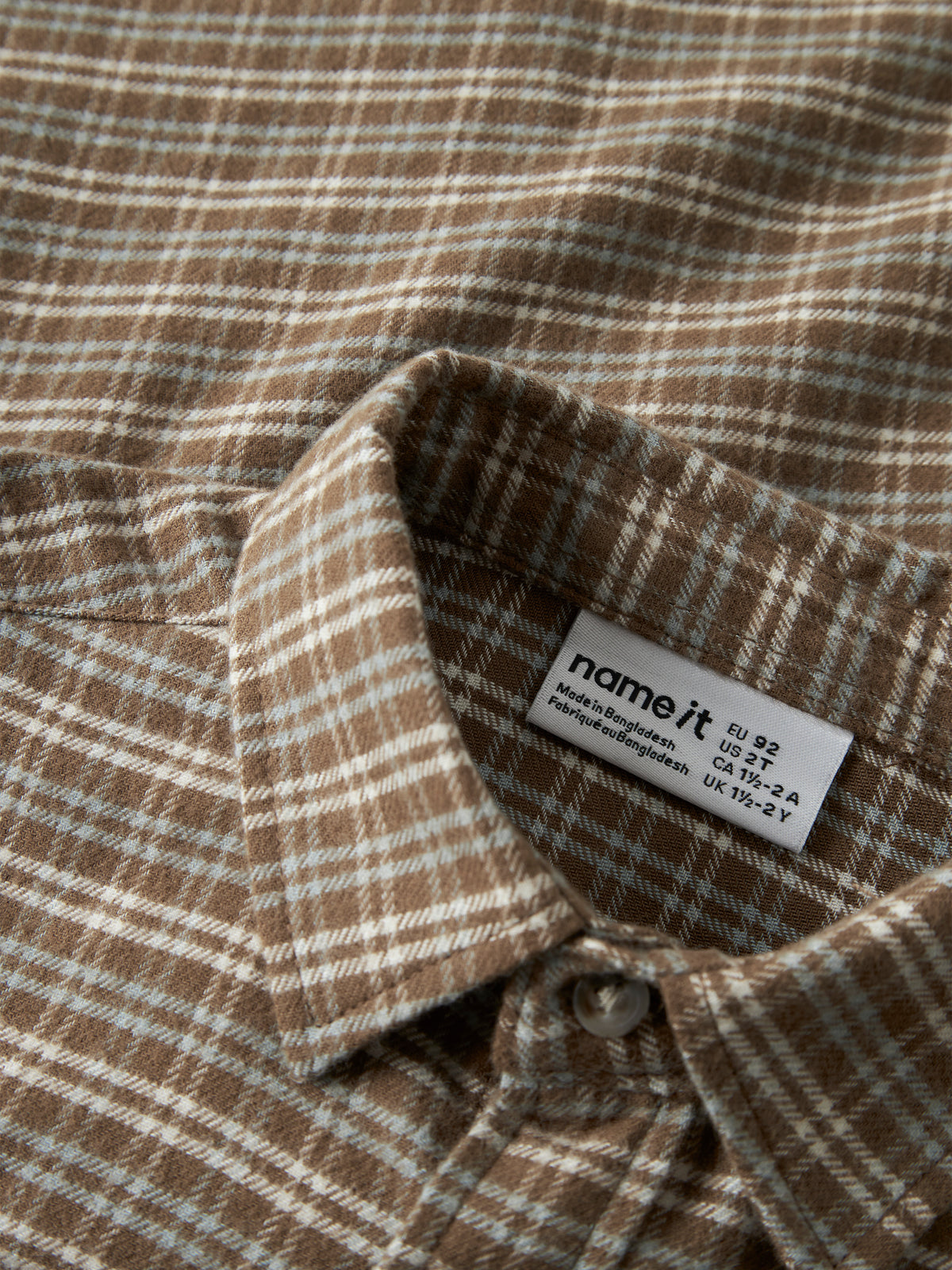 Name It Rem - LS Shirt - Sepia
