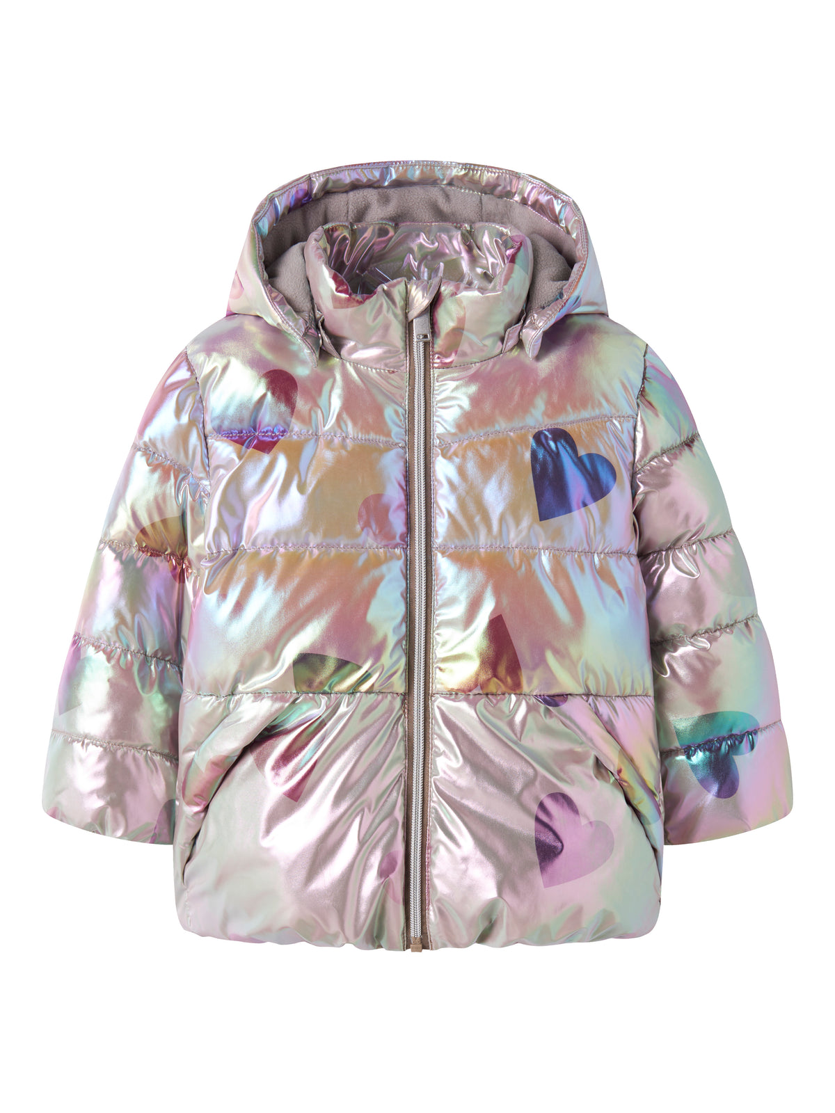 Name It Molina - Puffer Jacket Shiny AOP - Fungi